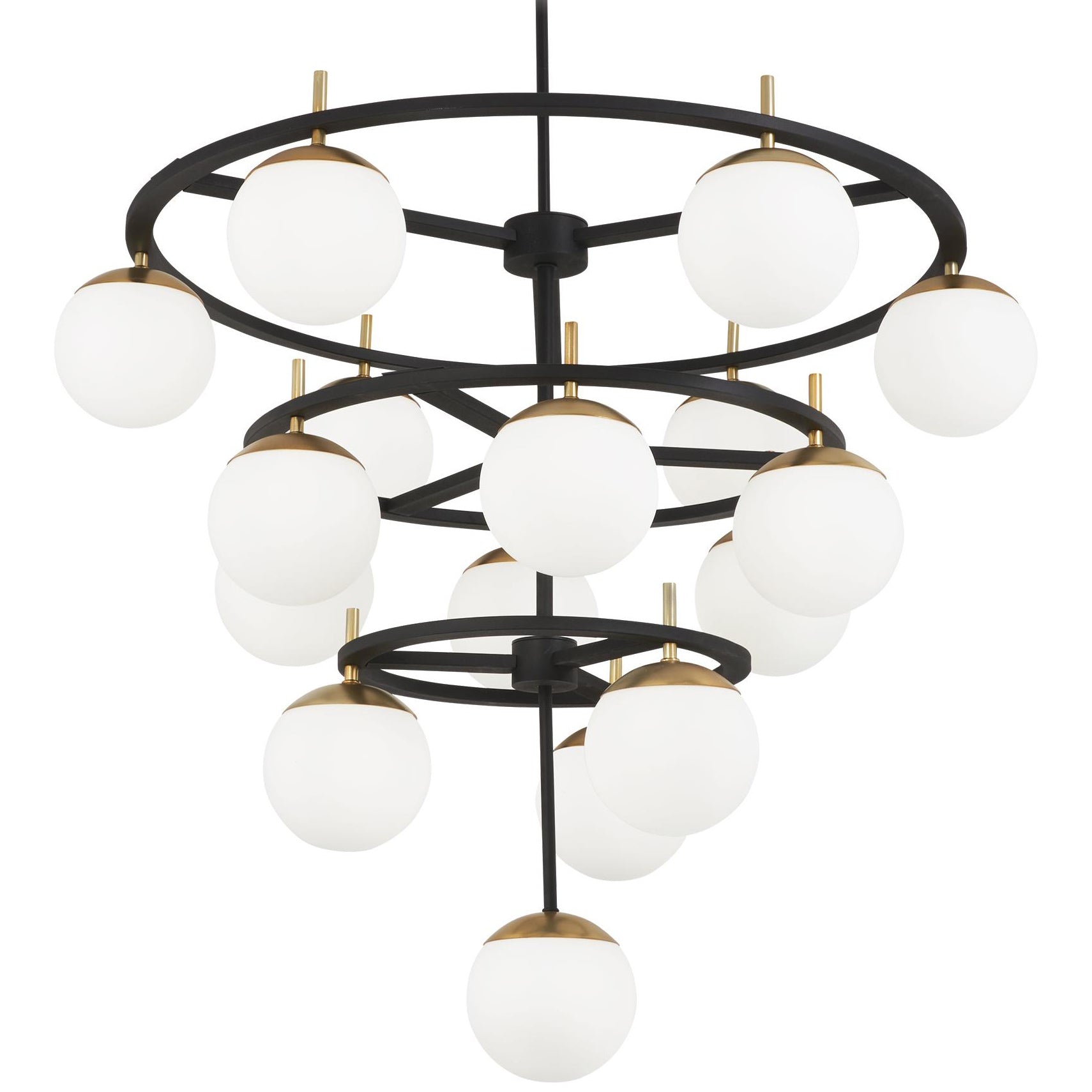 Ornuvyn Modern Minimalist Glass Chandelier - Lamp Copper