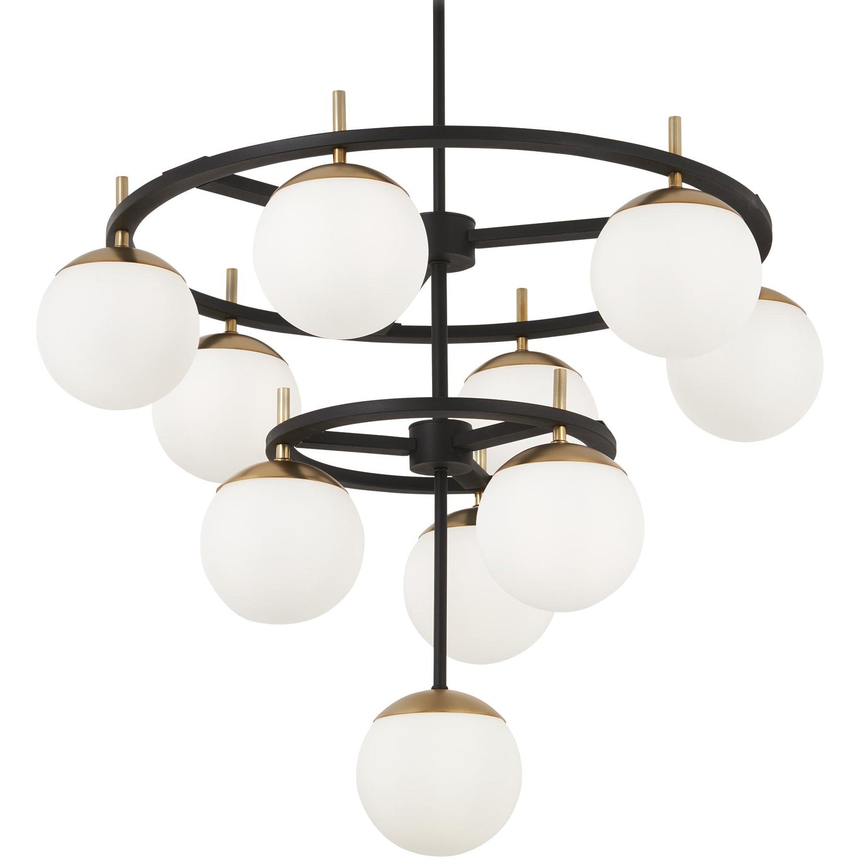 Ornuvyn Modern Minimalist Glass Chandelier - Lamp Copper