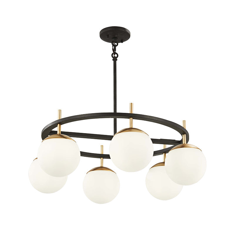 Ornuvyn Modern Minimalist Glass Chandelier - Lamp Copper