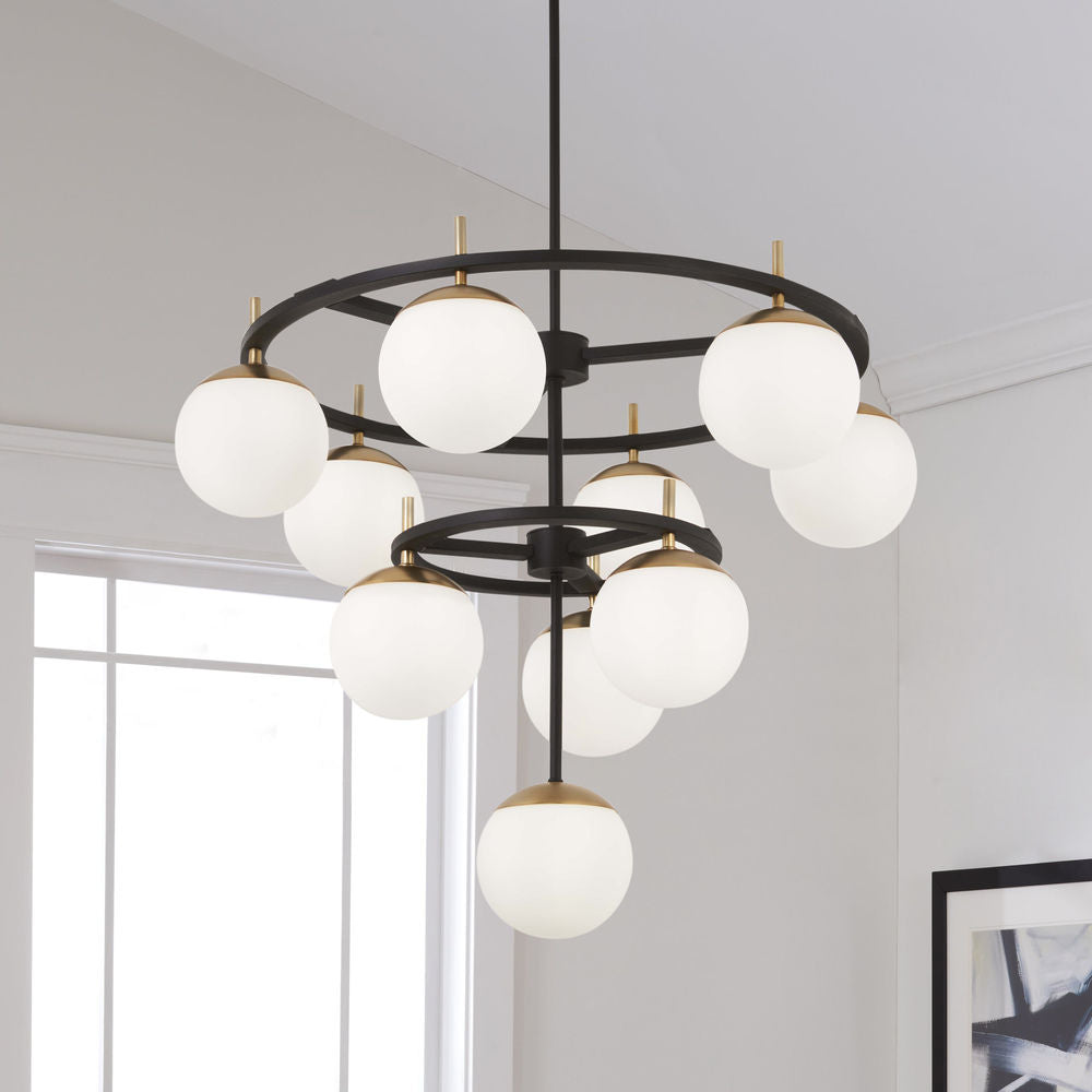 Ornuvyn Modern Minimalist Glass Chandelier - Lamp Copper