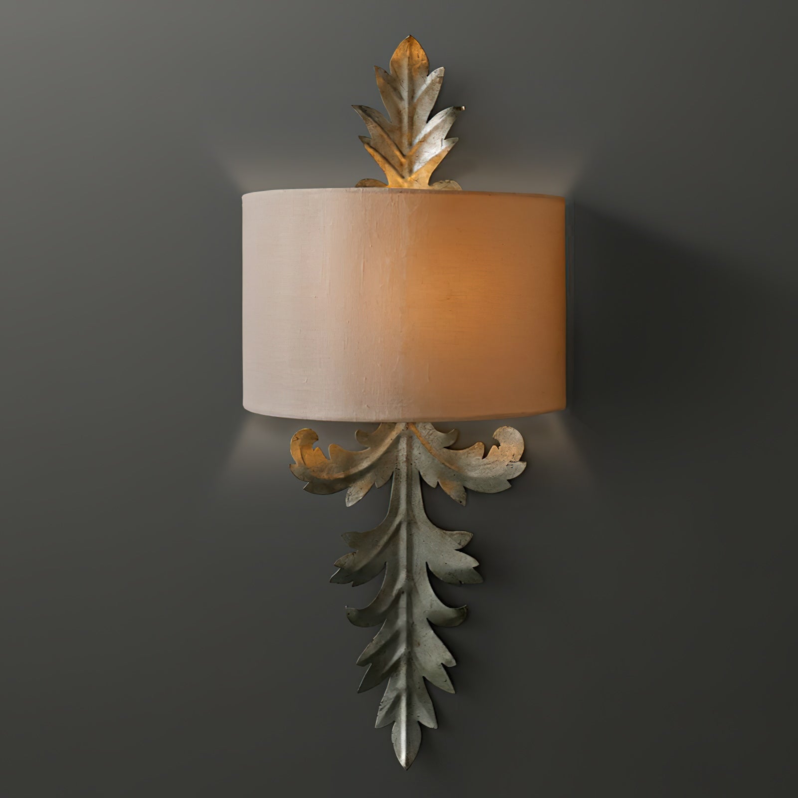 Alvuvyi Modern Leaves Fabric Wall Lamp - Lamp Copper