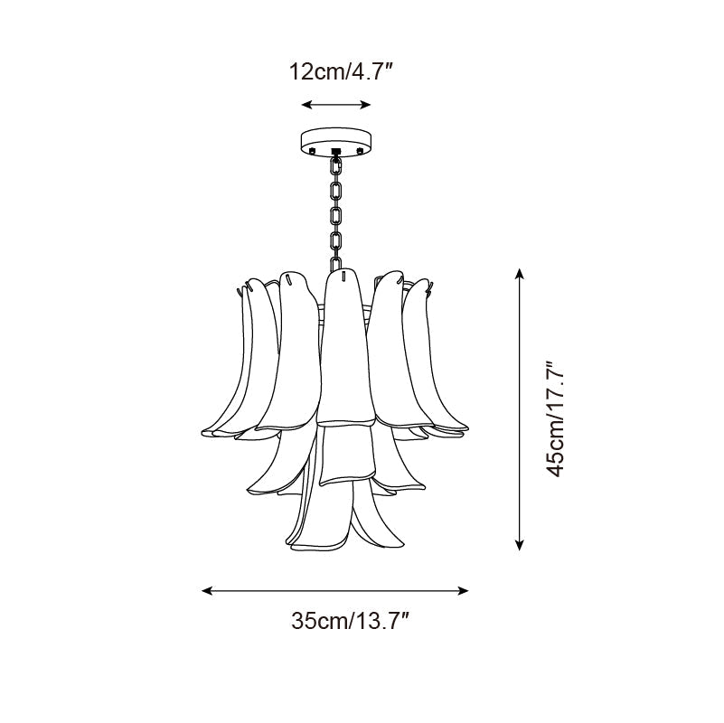Alrinis Chandelier Floral Cascade Whimsy - Letslighting