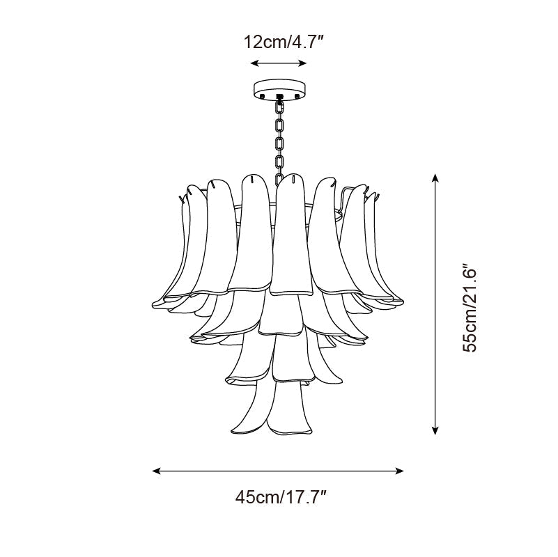 Alrinis Chandelier Floral Cascade Whimsy - Letslighting