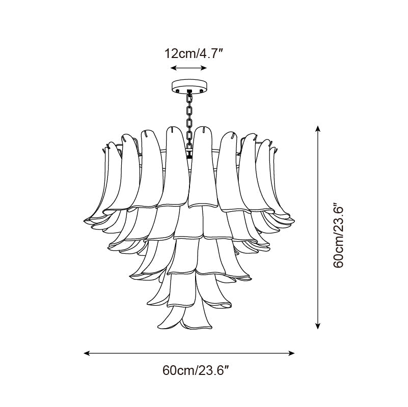 Alrinis Chandelier Floral Cascade Whimsy - Letslighting