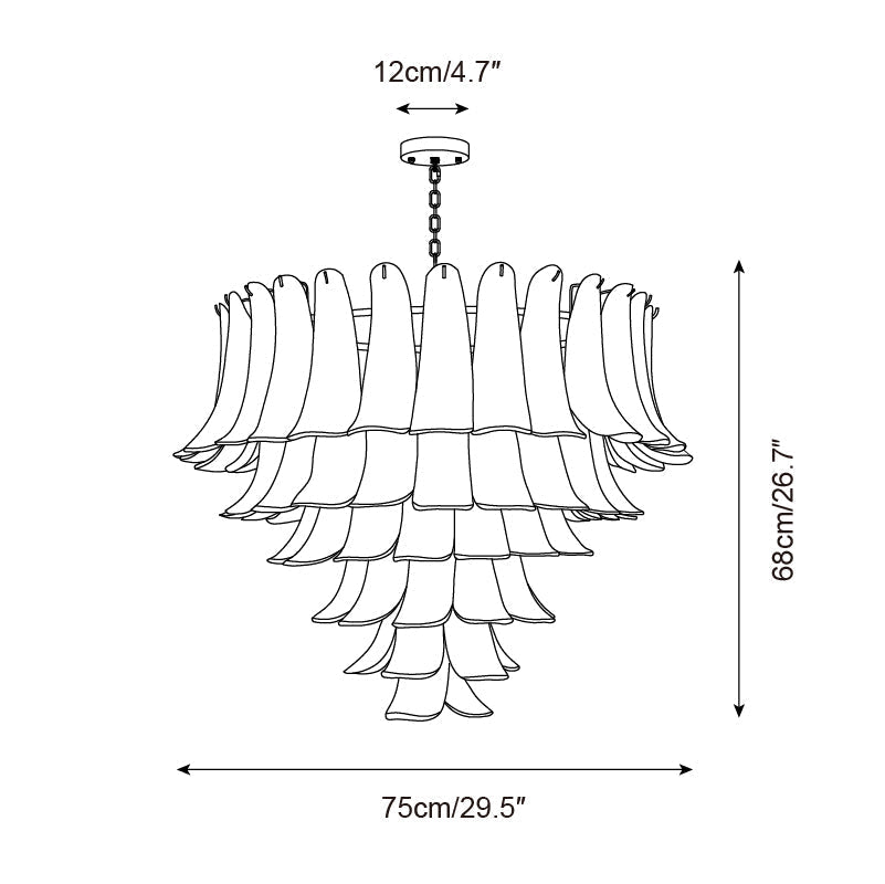 Alrinis Chandelier Floral Cascade Whimsy - Letslighting