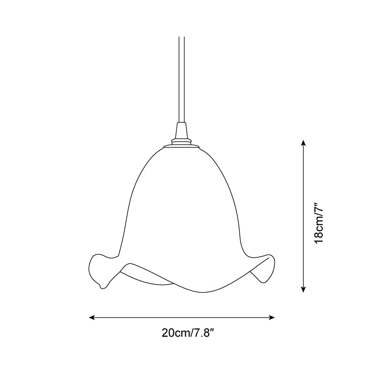 Aluna Pendant Lamp with Organic Curved Shade - Letslighting