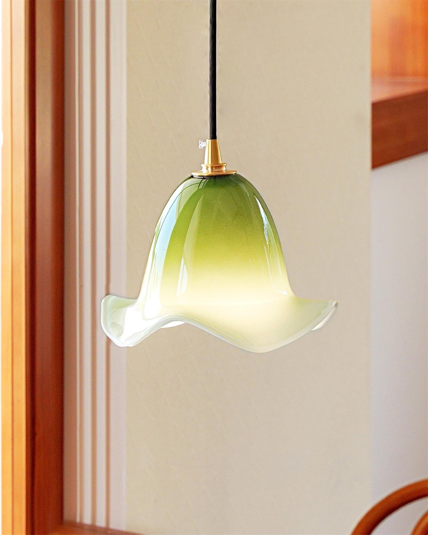 Aluna Pendant Lamp with Organic Curved Shade - Letslighting
