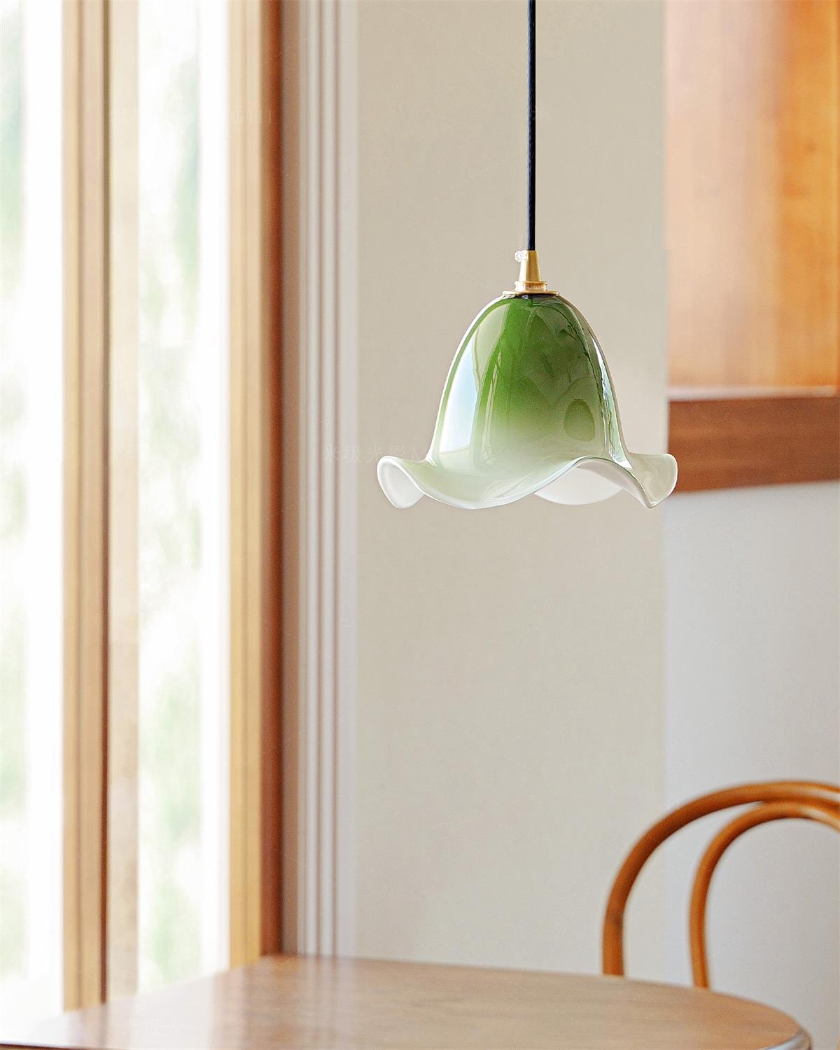 Aluna Pendant Lamp with Organic Curved Shade - Letslighting