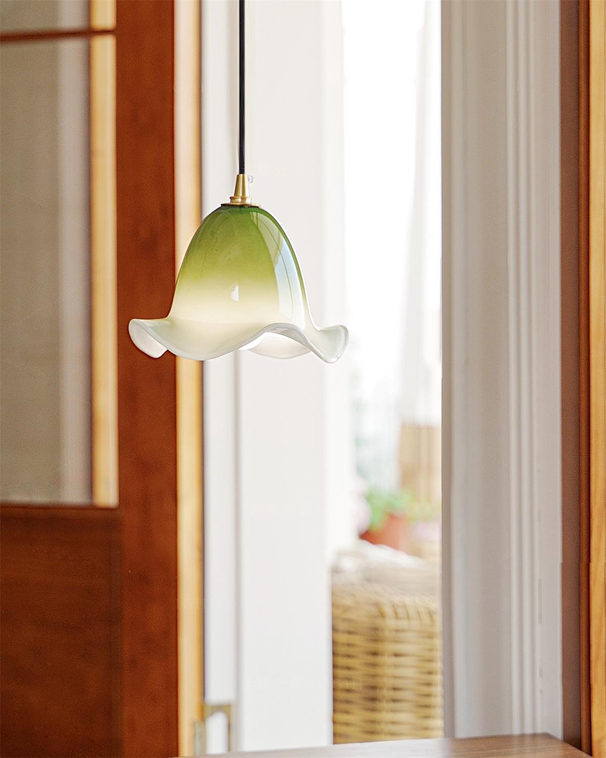 Aluna Pendant Lamp with Organic Curved Shade - Letslighting