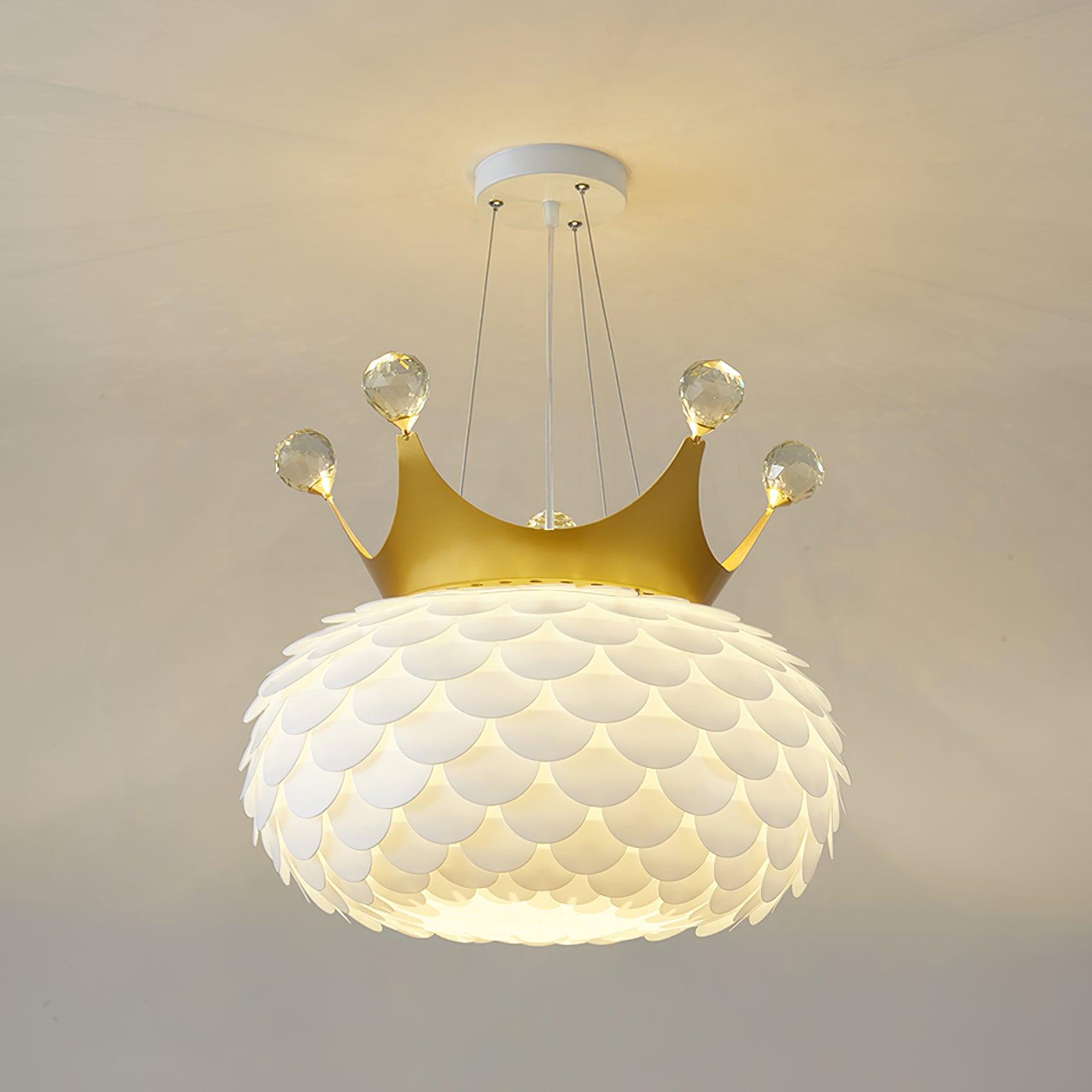Solara Lampe suspendue en acrylique à couronne festonnée fantaisiste - Neutralighting