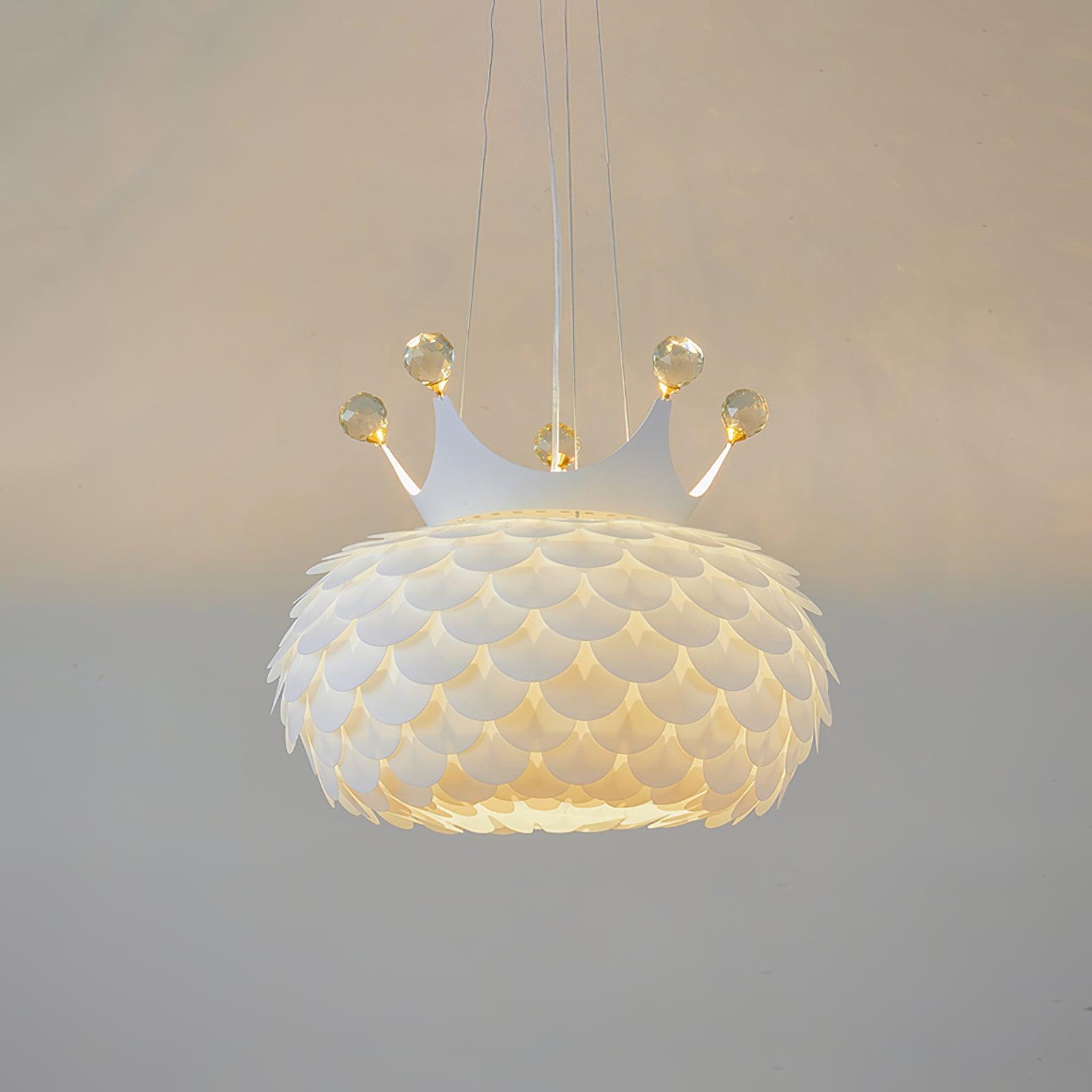 Solara Lampe suspendue en acrylique à couronne festonnée fantaisiste - Neutralighting
