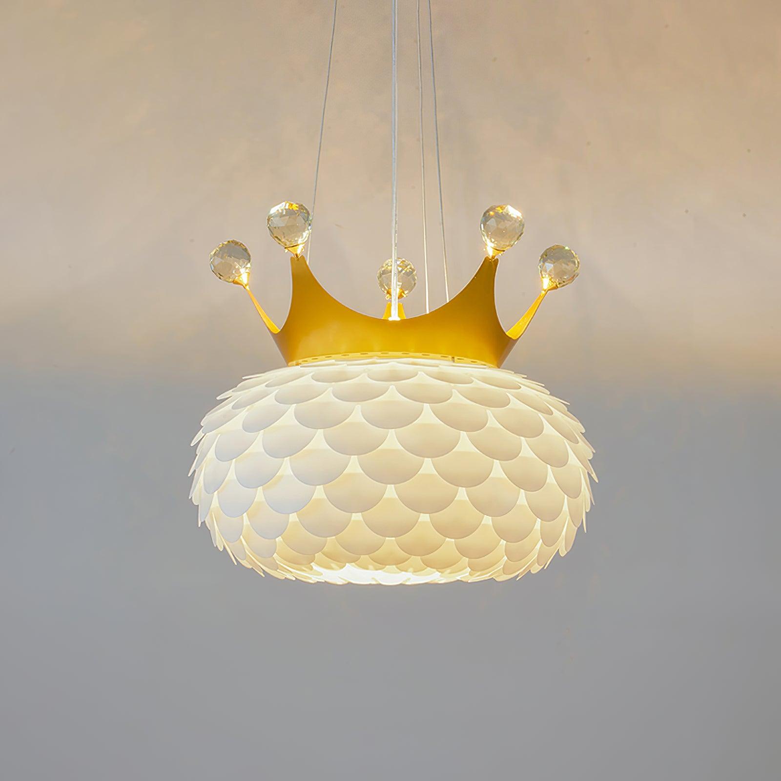 Solara Lampe suspendue en acrylique à couronne festonnée fantaisiste - Neutralighting