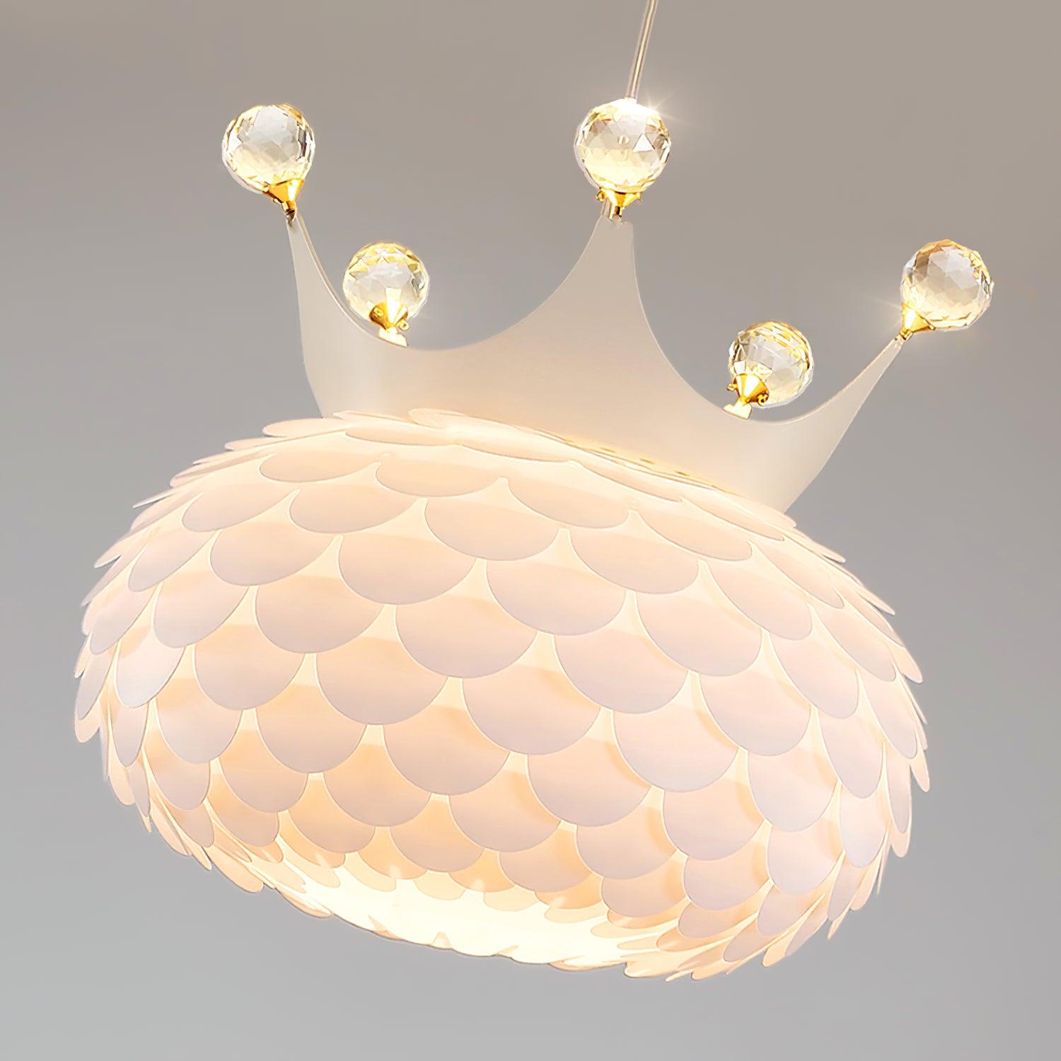 Solara Lampe suspendue en acrylique à couronne festonnée fantaisiste - Neutralighting