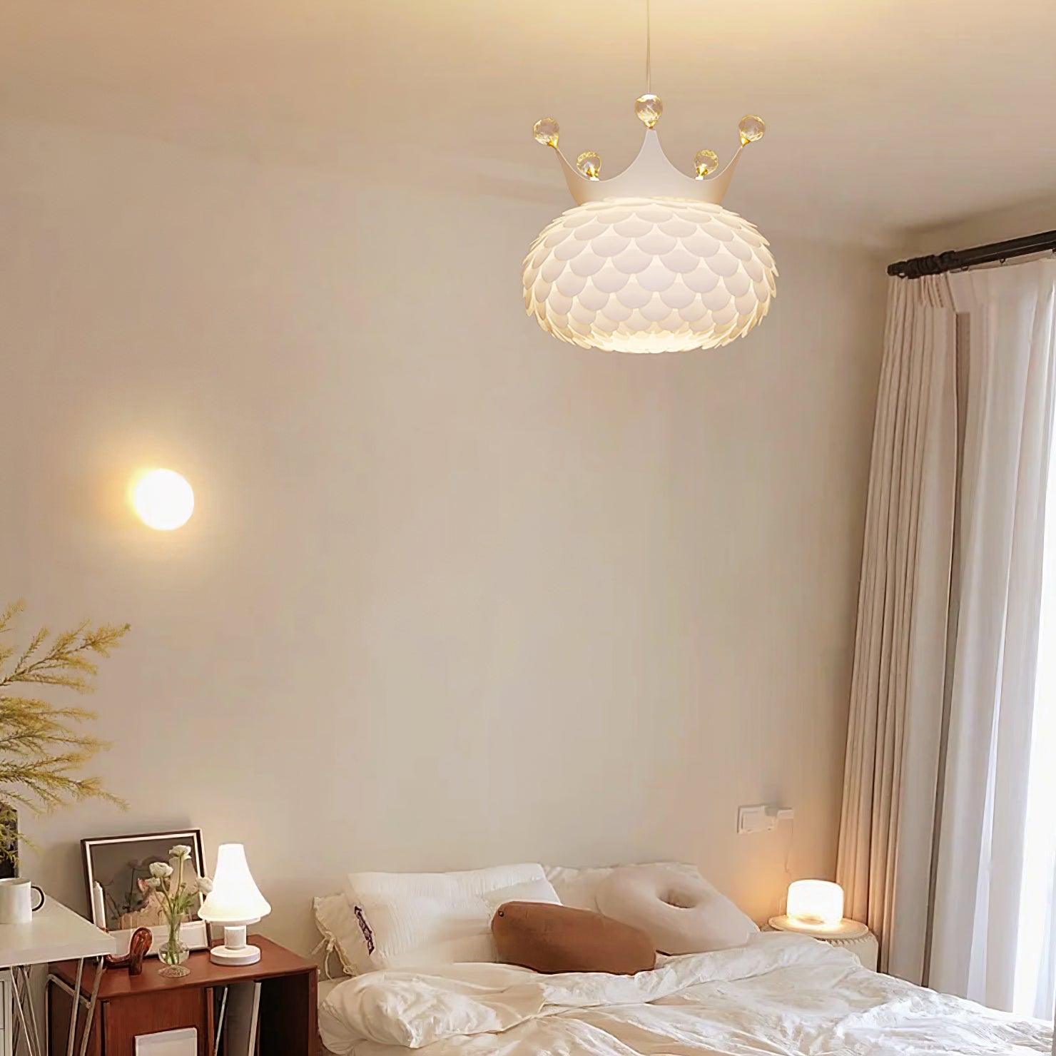 Solara Lampe suspendue en acrylique à couronne festonnée fantaisiste - Neutralighting