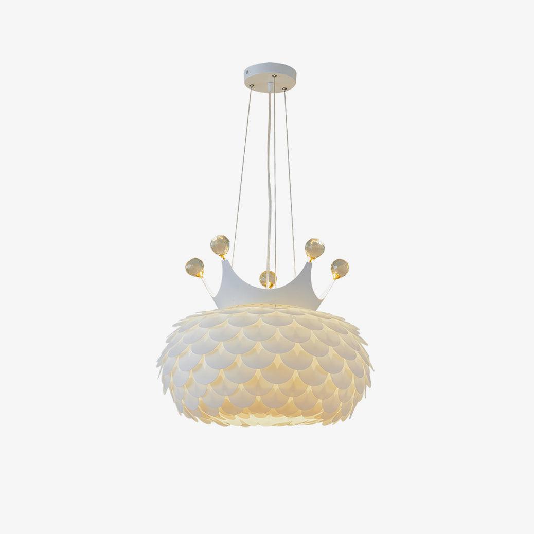 Solara Lampe suspendue en acrylique à couronne festonnée fantaisiste - Neutralighting