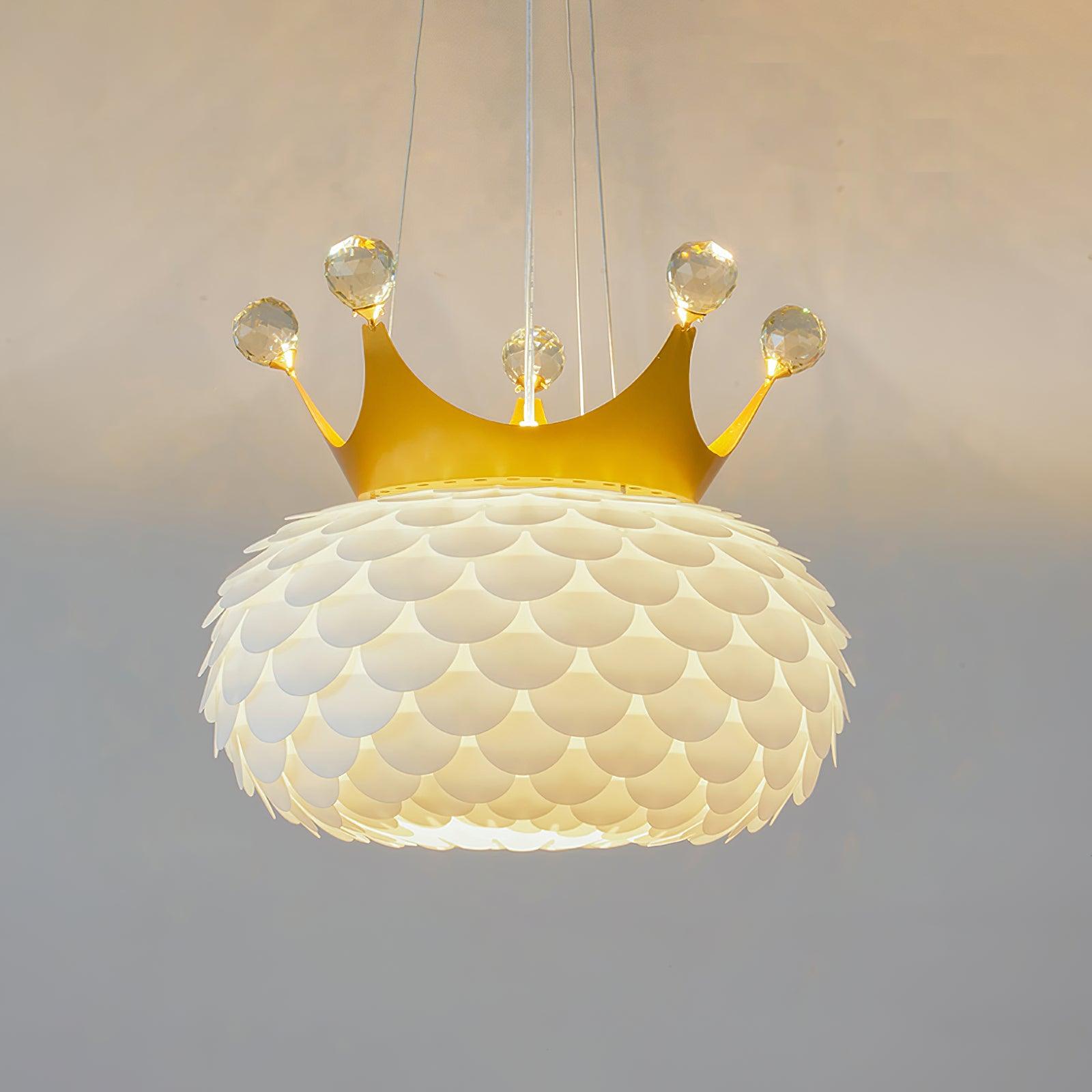 Solara Lampe suspendue en acrylique à couronne festonnée fantaisiste - Neutralighting