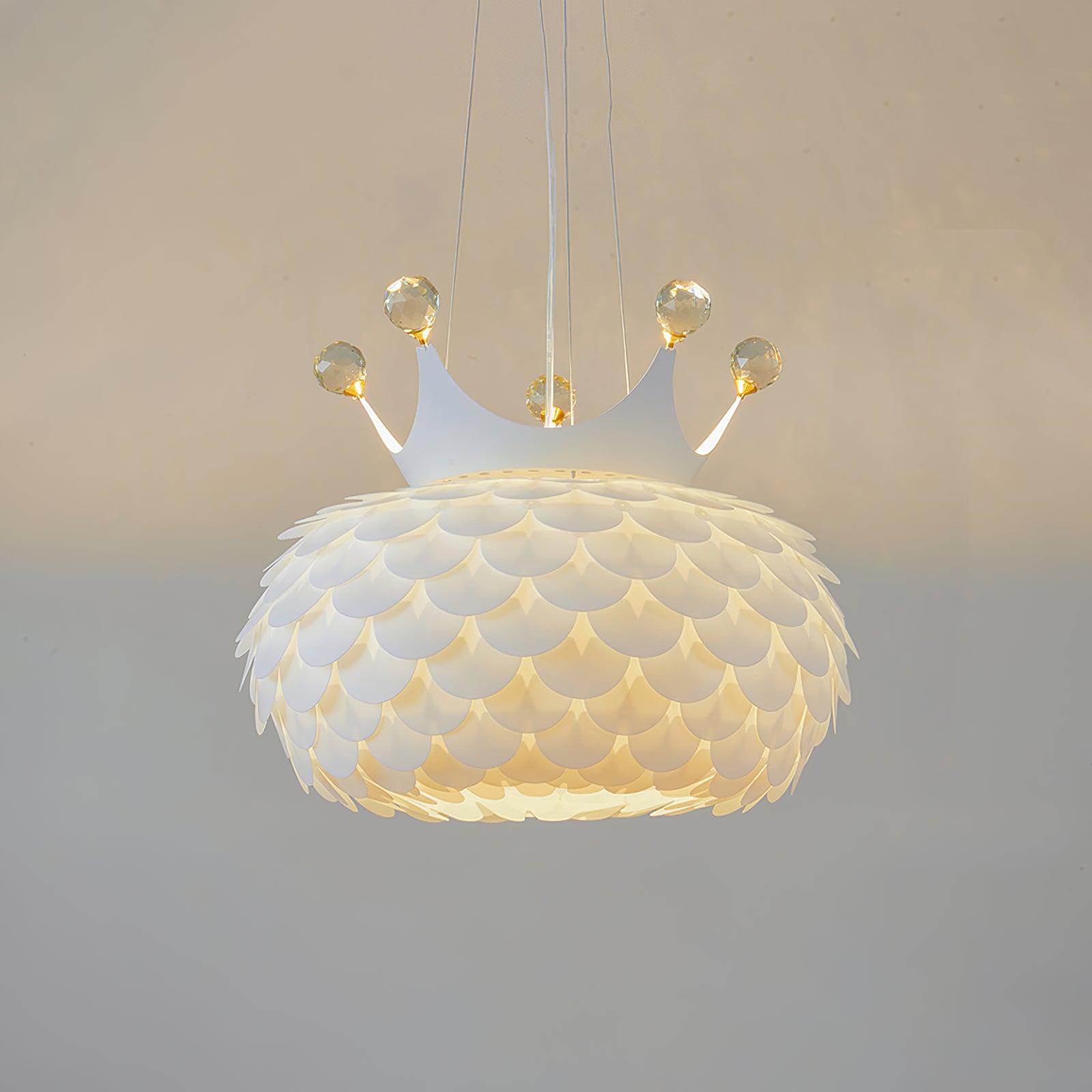 Solara Lampe suspendue en acrylique à couronne festonnée fantaisiste - Neutralighting