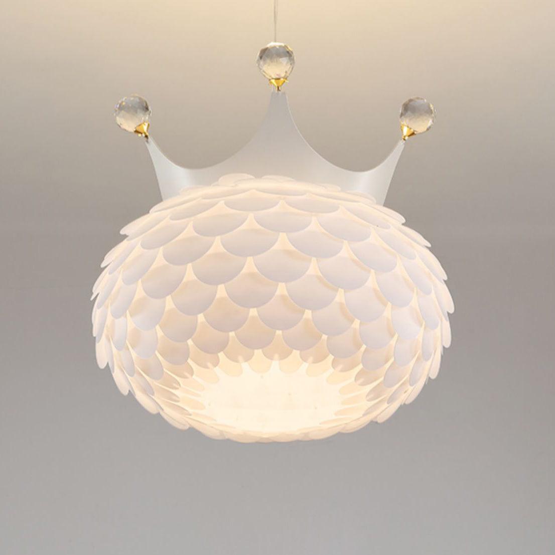 Solara Lampe suspendue en acrylique à couronne festonnée fantaisiste - Neutralighting