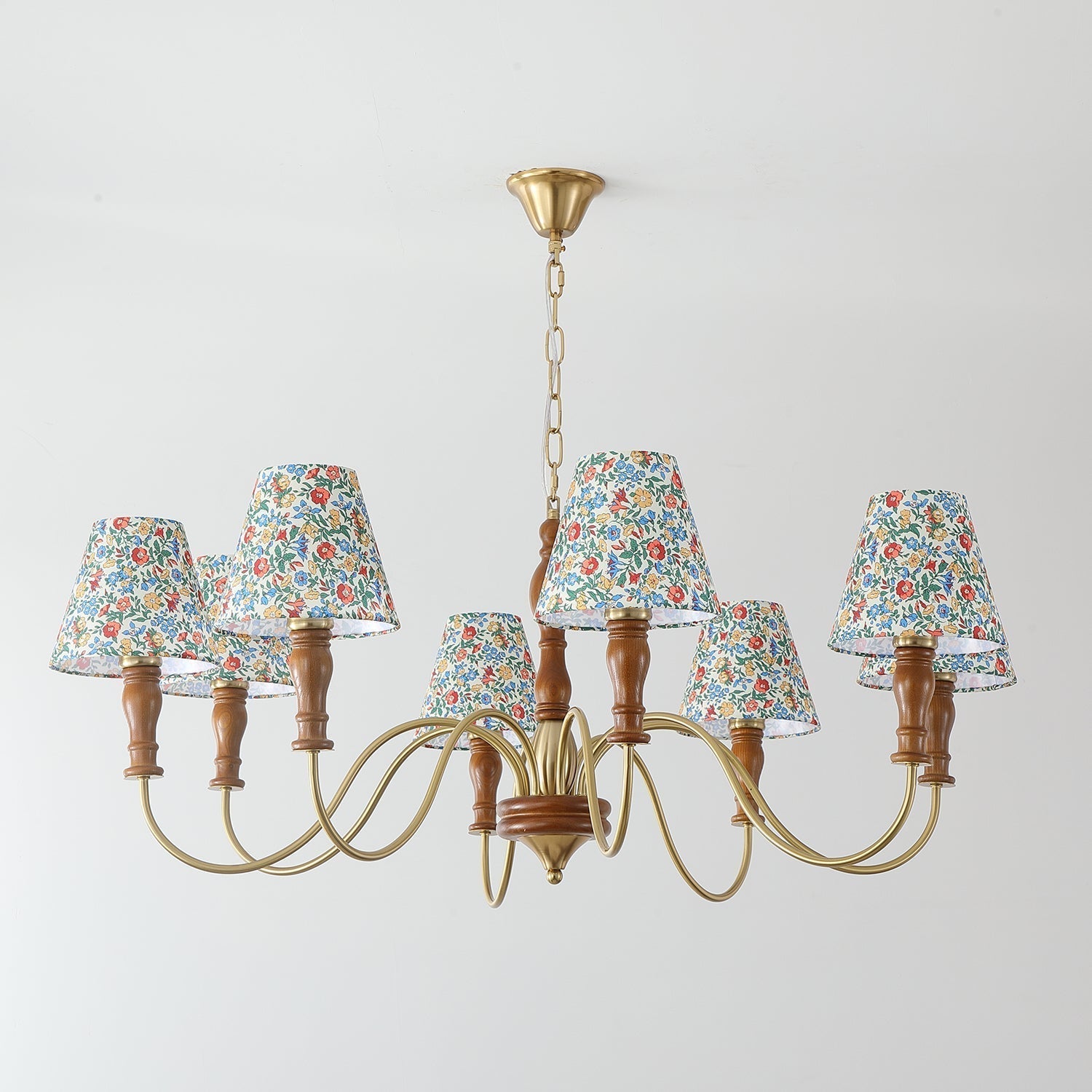 Florinda Lustre Abat-jour Tissu Floral - Neutralighting