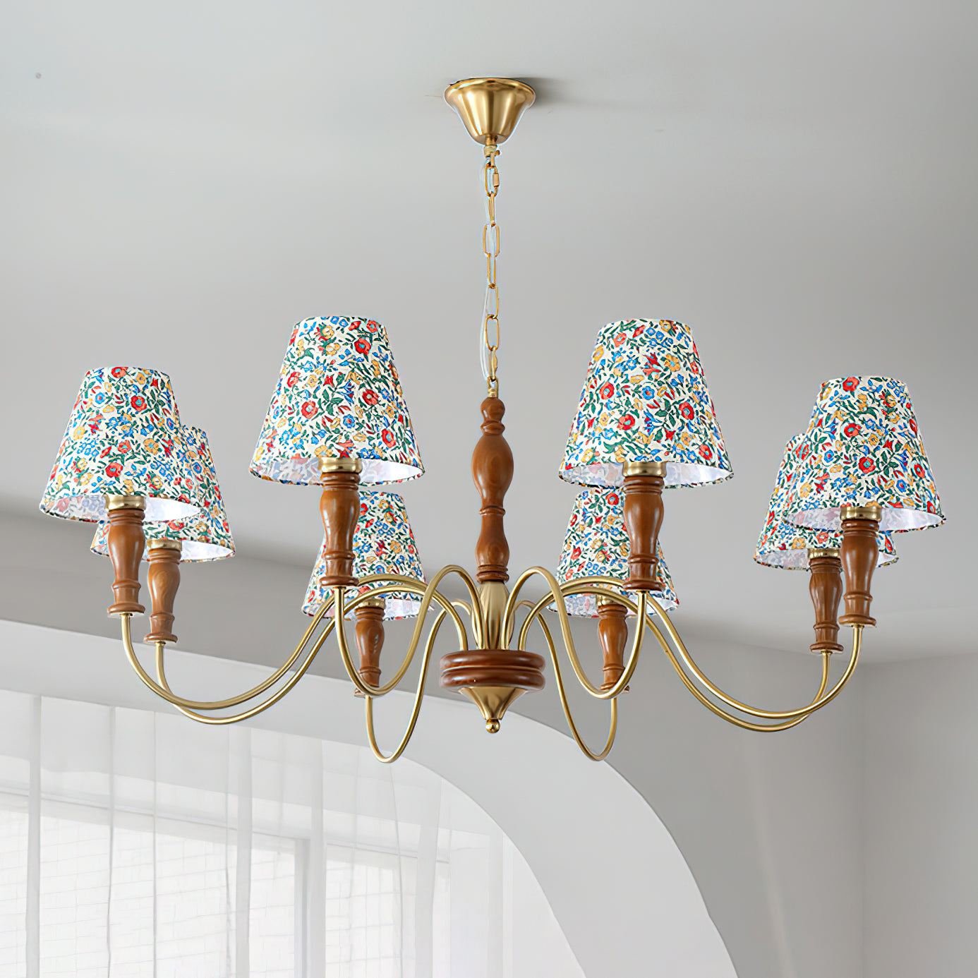 Cassian Lustre Fleur en Tissu