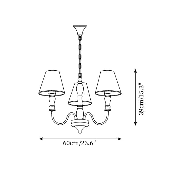Florinda Lustre Abat-jour Tissu Floral - Neutralighting