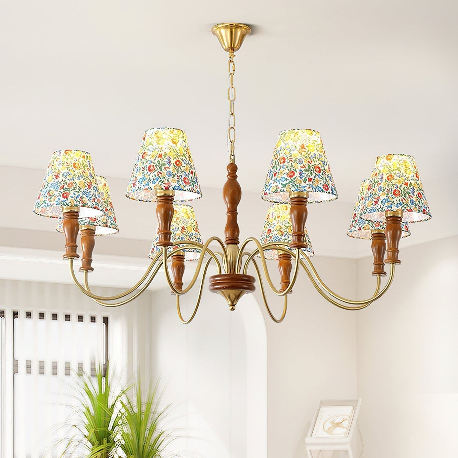 Cassian Lustre Fleur en Tissu