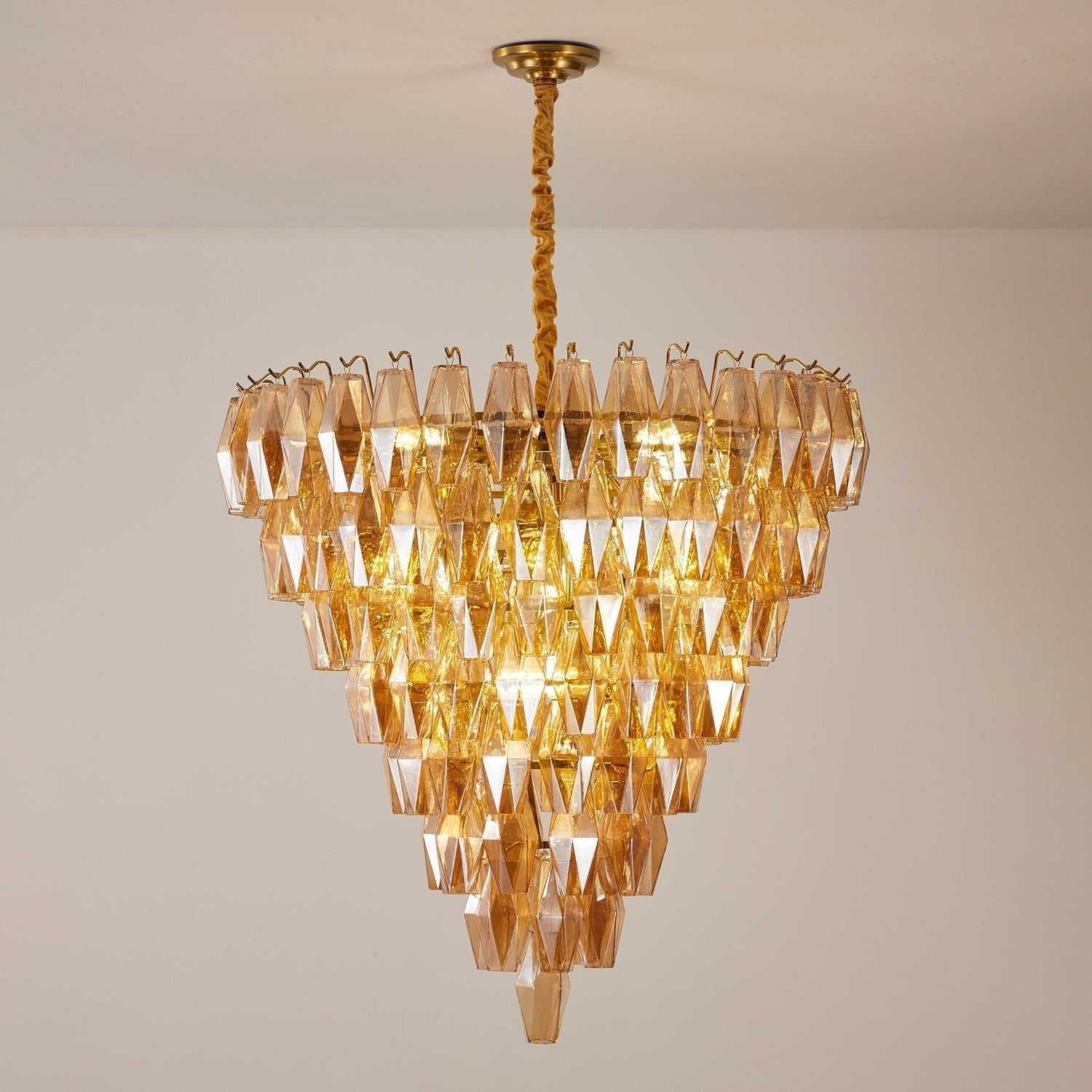 Aurora Chandelier Empire Prism Ambre - Neutralighting