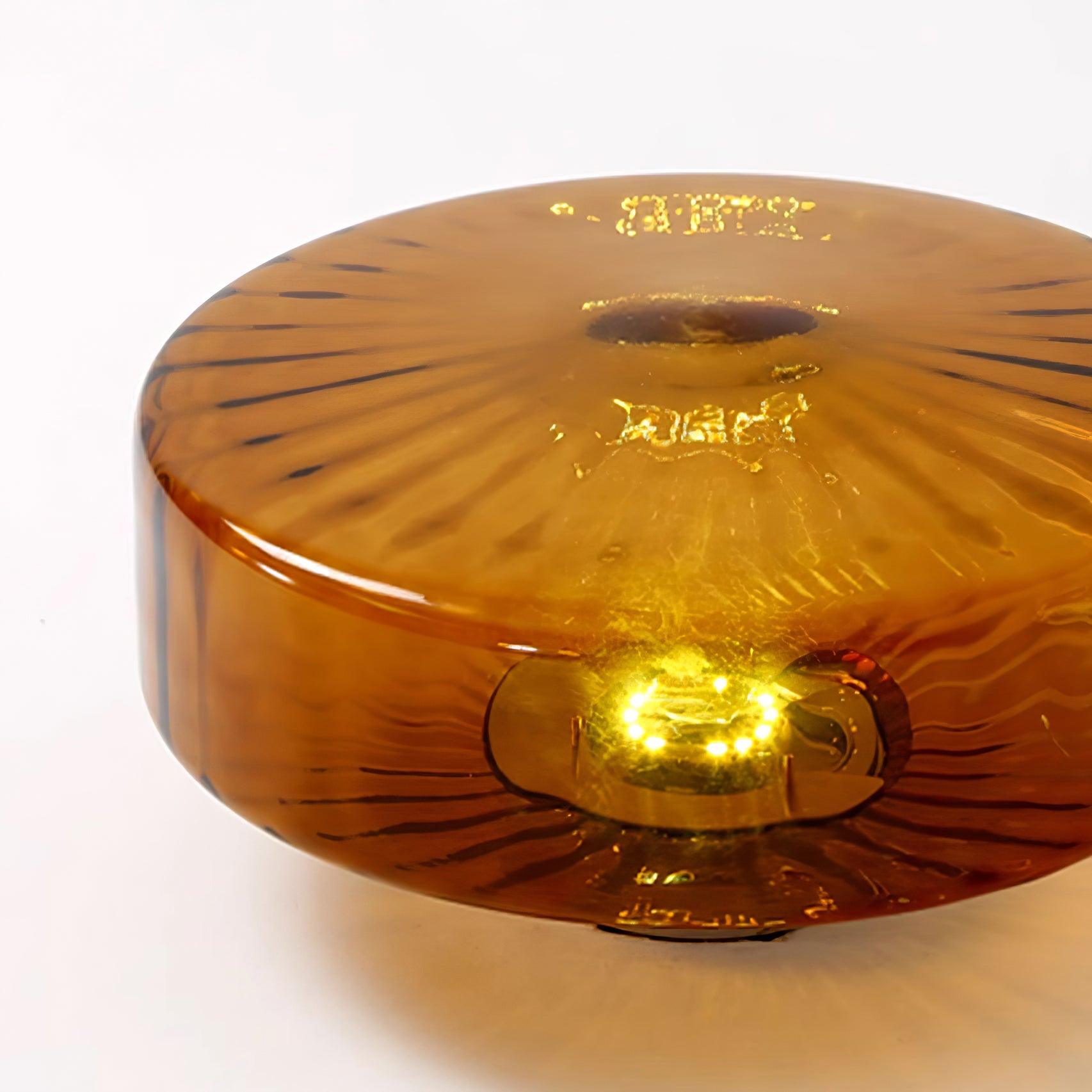 June Plafonnier Ambre Verre - Neutralighting