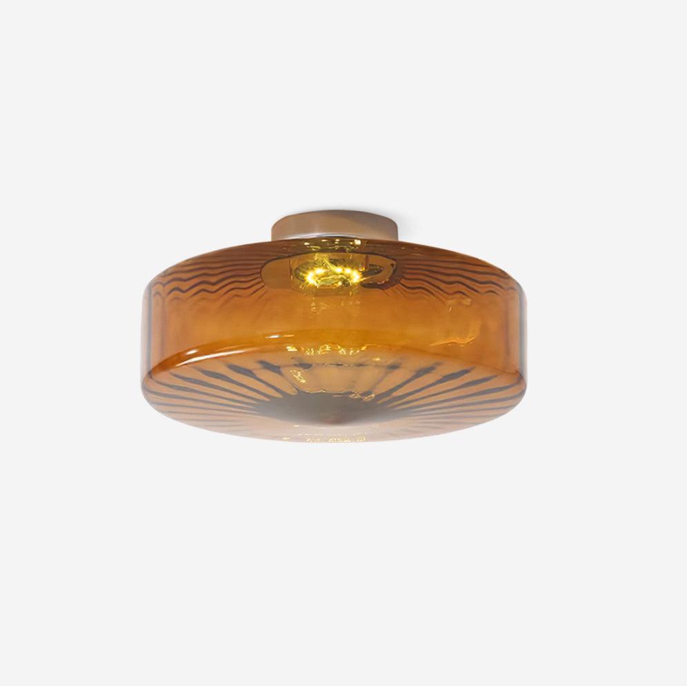 June Plafonnier Ambre Verre - Neutralighting