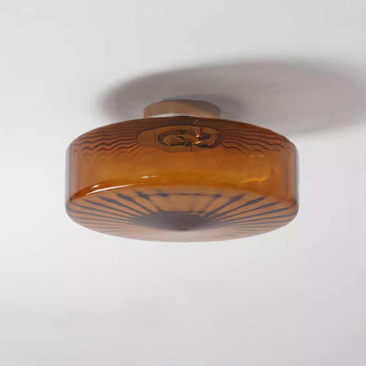 June Plafonnier Ambre Verre - Neutralighting