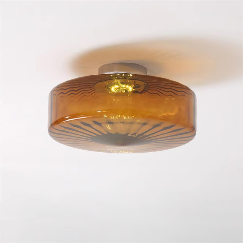 June Plafonnier Ambre Verre - Neutralighting