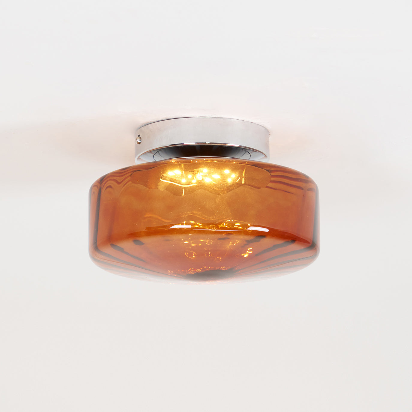 June Plafonnier Ambre Verre - Neutralighting