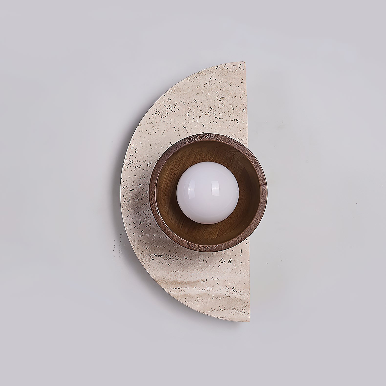 Dvaluvyi Individual Creativity Travertine Wall Lamp - Lamp Copper