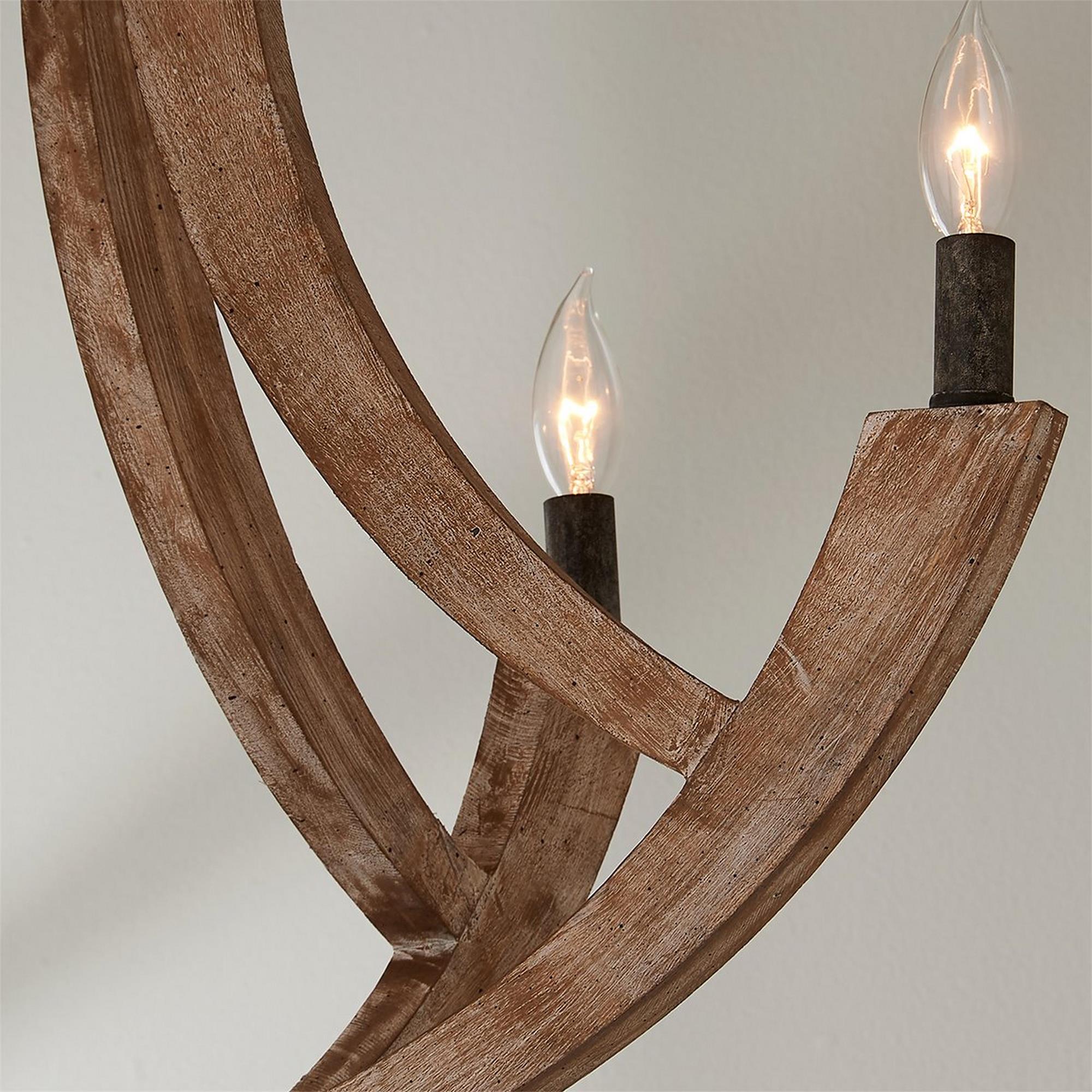 Eirikuvyi Vintage Creativity Metal Wood Lantern Pendant Lamp - Lamp Copper