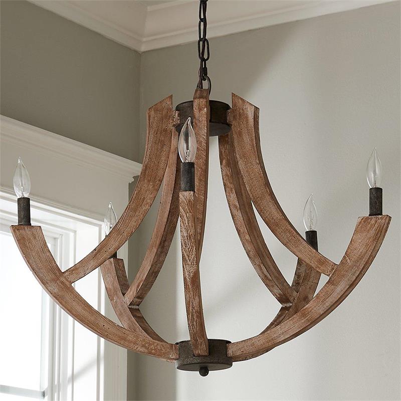 Eirikuvyi Vintage Creativity Metal Wood Lantern Pendant Lamp - Lamp Copper