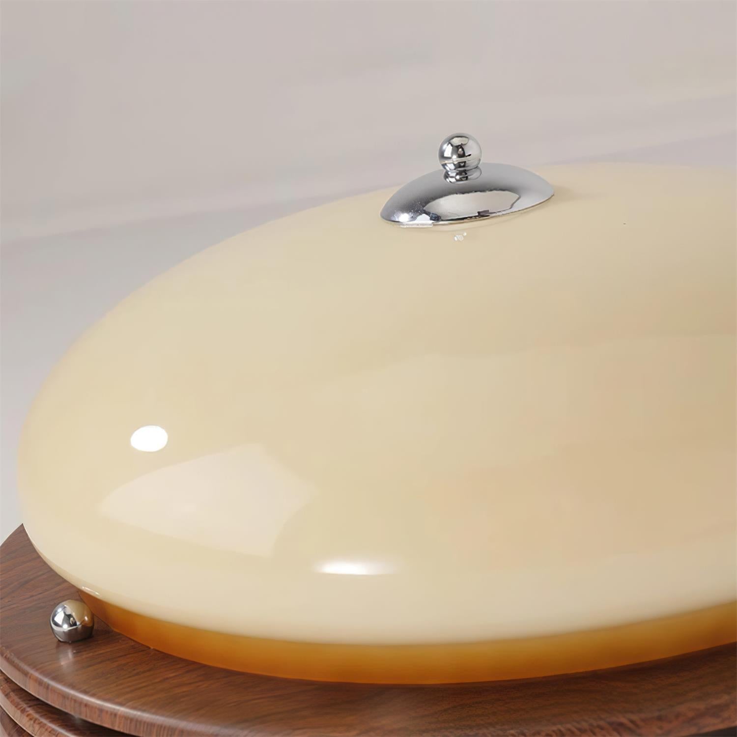 Povio & Glass Flush Mount Ceiling Light - Letslighting