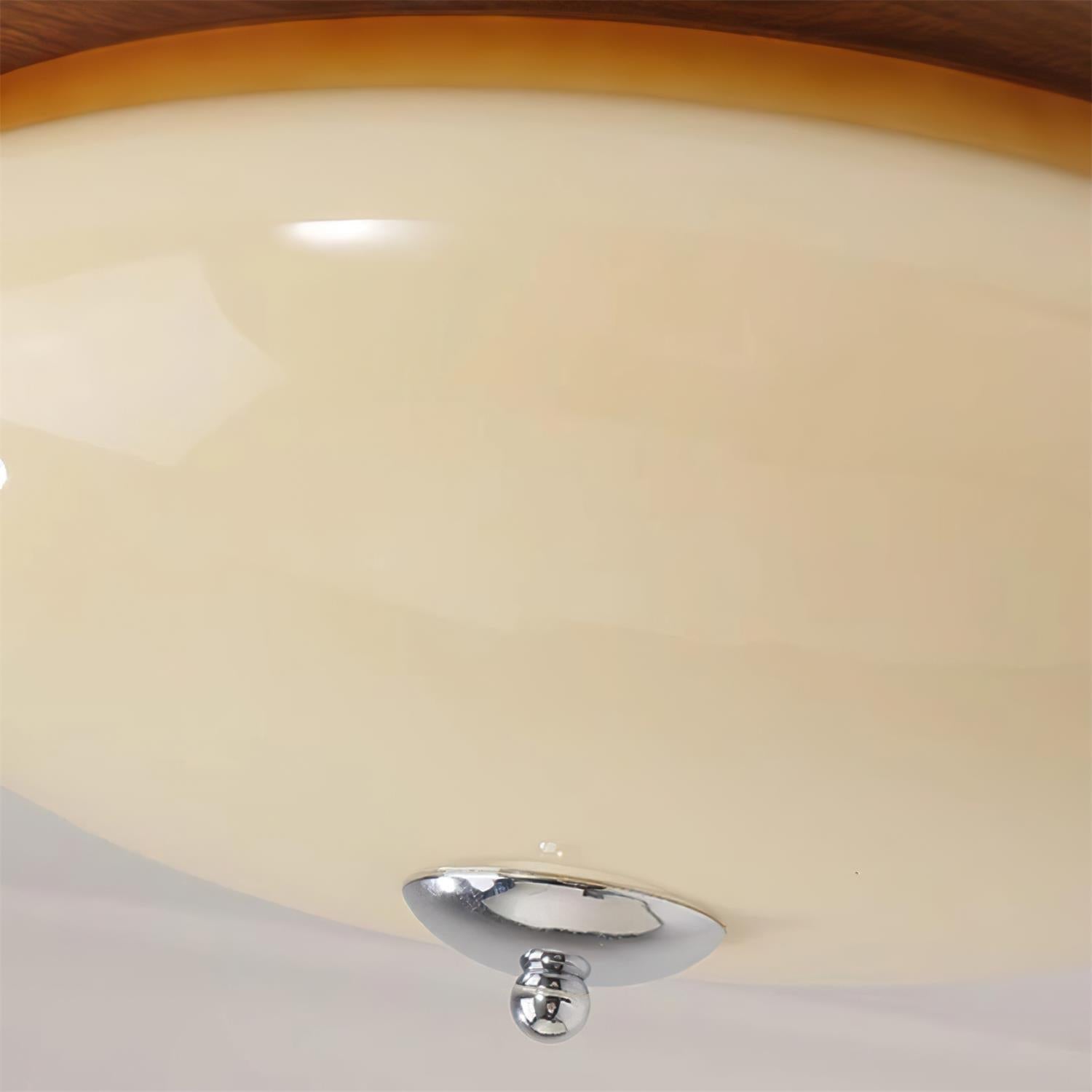 Povio & Glass Flush Mount Ceiling Light - Letslighting
