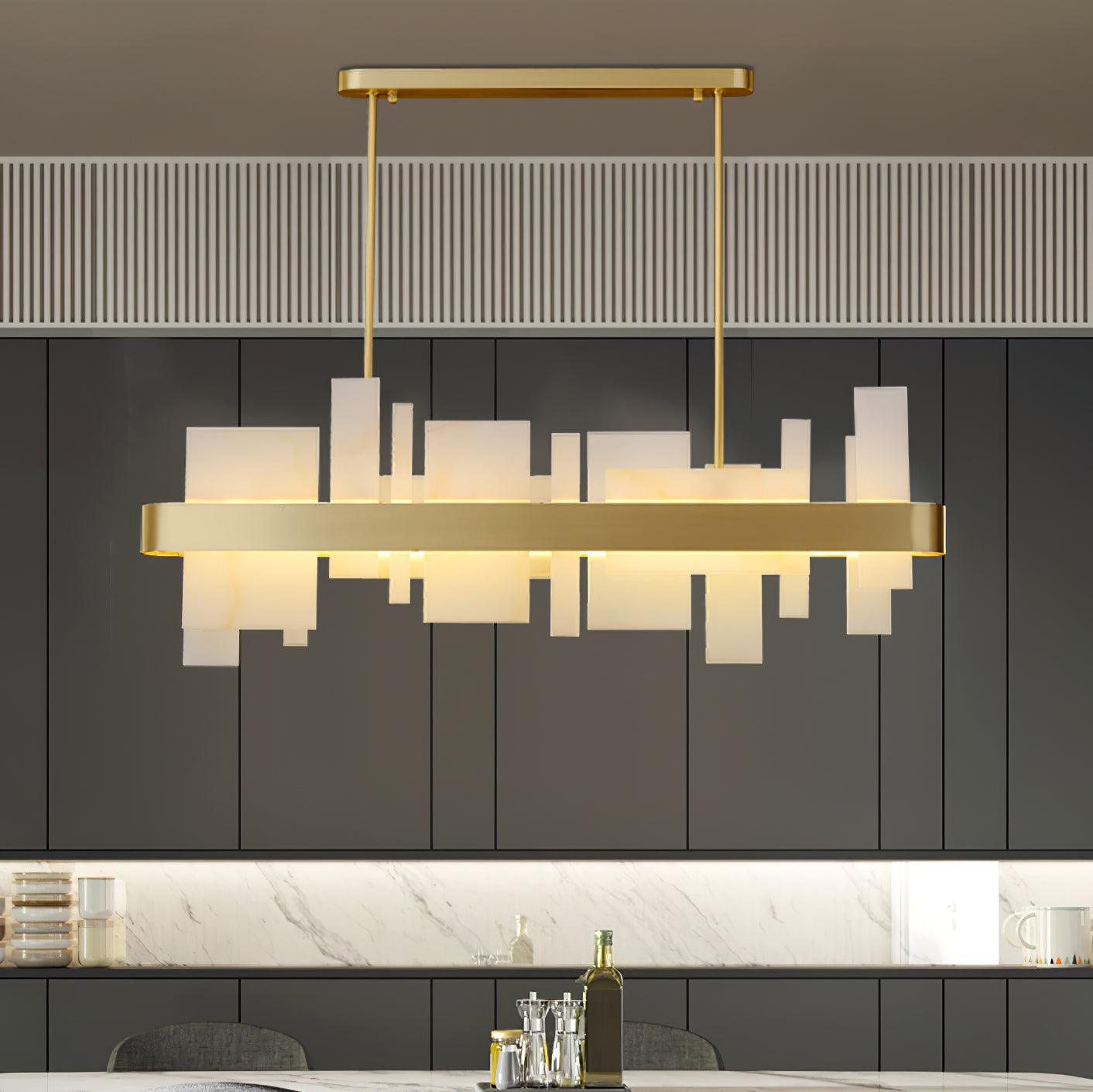 Lustra Chandelier en Cuivre Acrylique Salle à Manger - Neutralighting