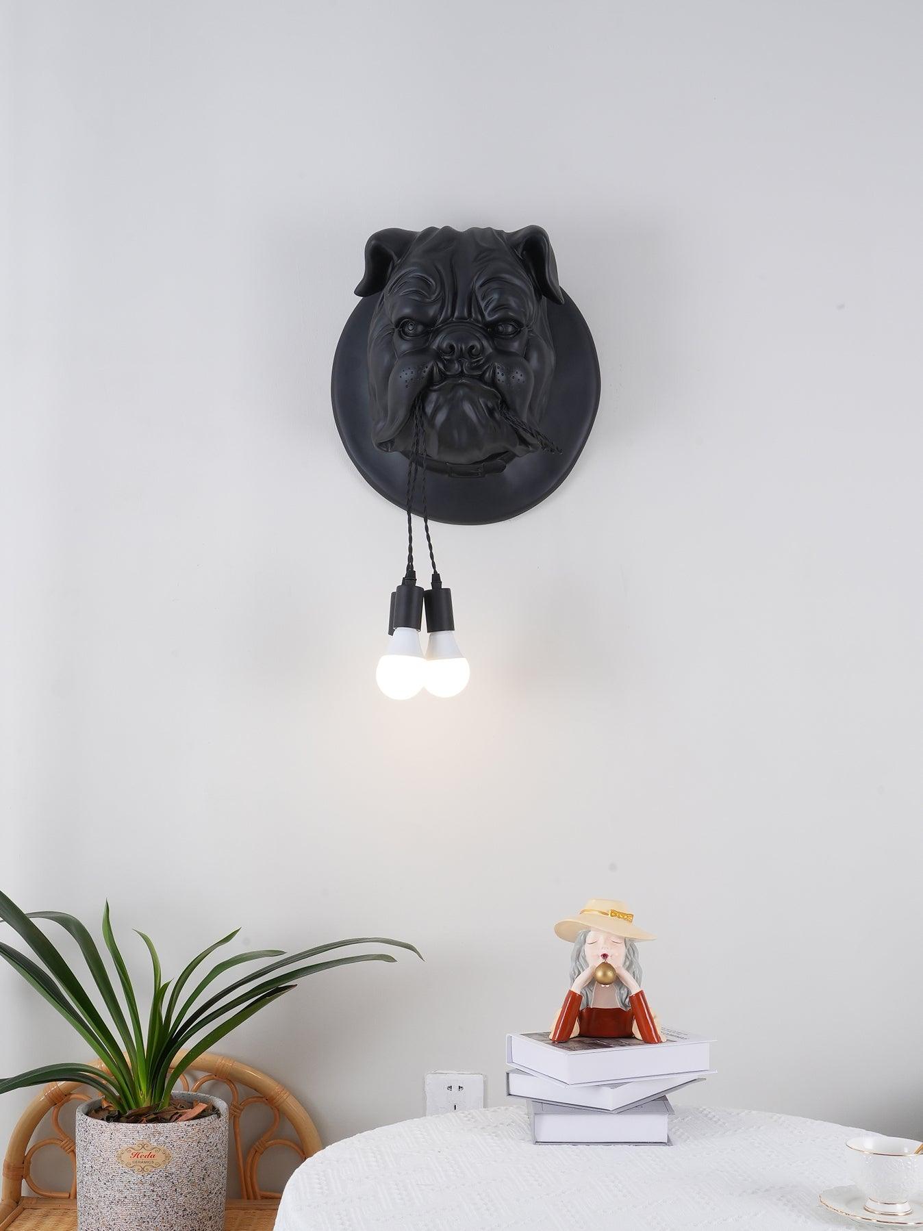 Lustra Applique Murale Sculpture Bulldog Fantaisiste - Neutralighting