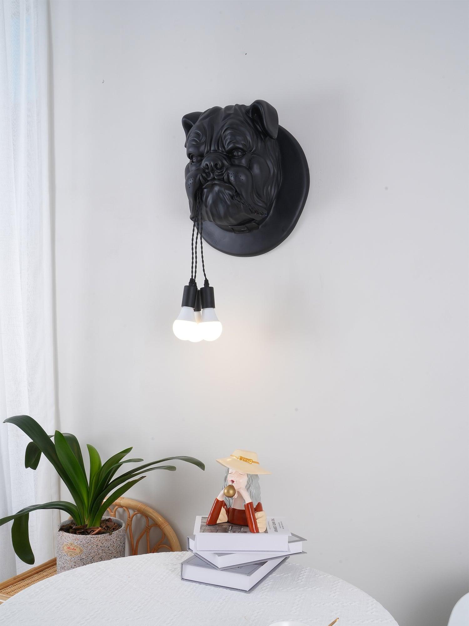 Lustra Applique Murale Sculpture Bulldog Fantaisiste - Neutralighting