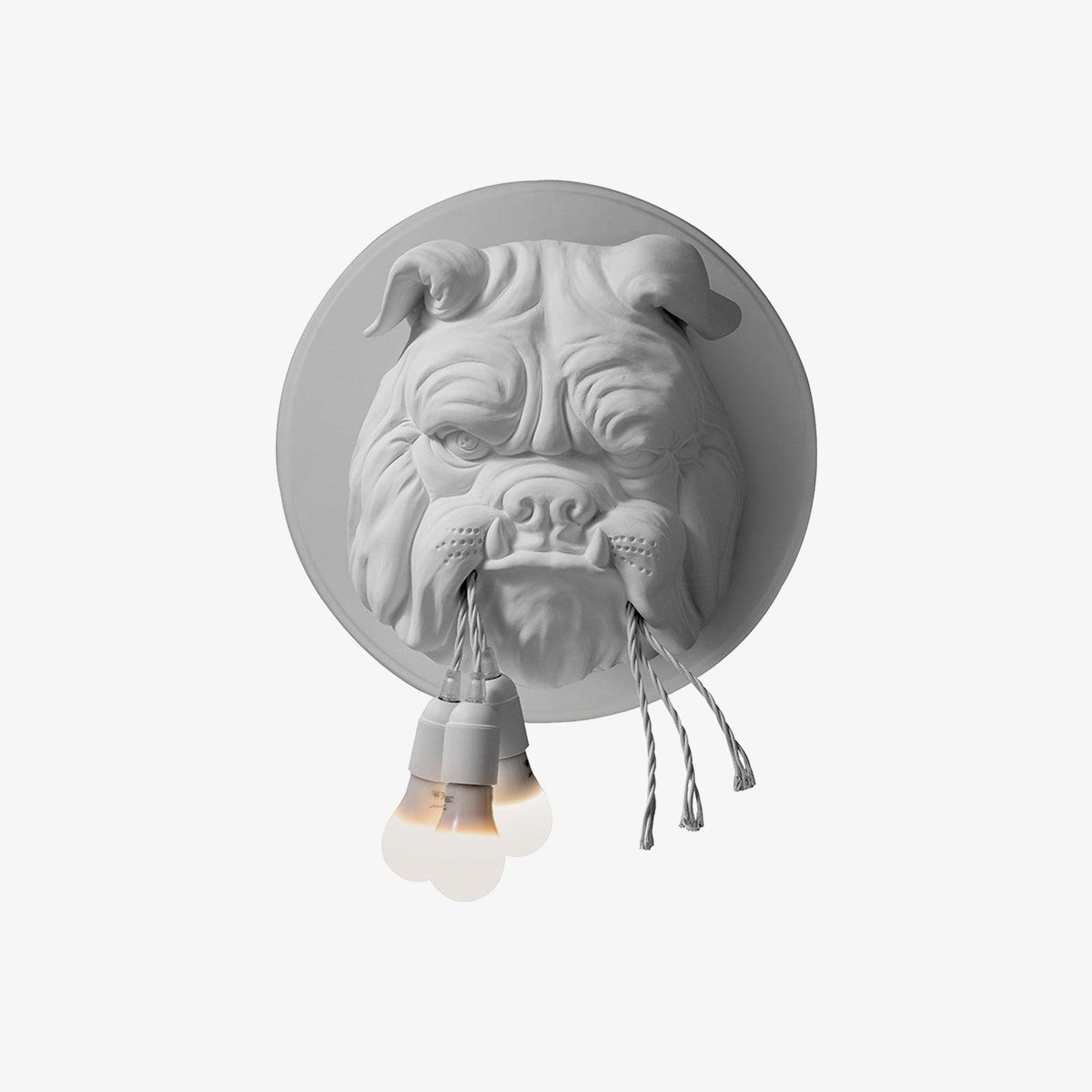 Lustra Applique Murale Sculpture Bulldog Fantaisiste - Neutralighting