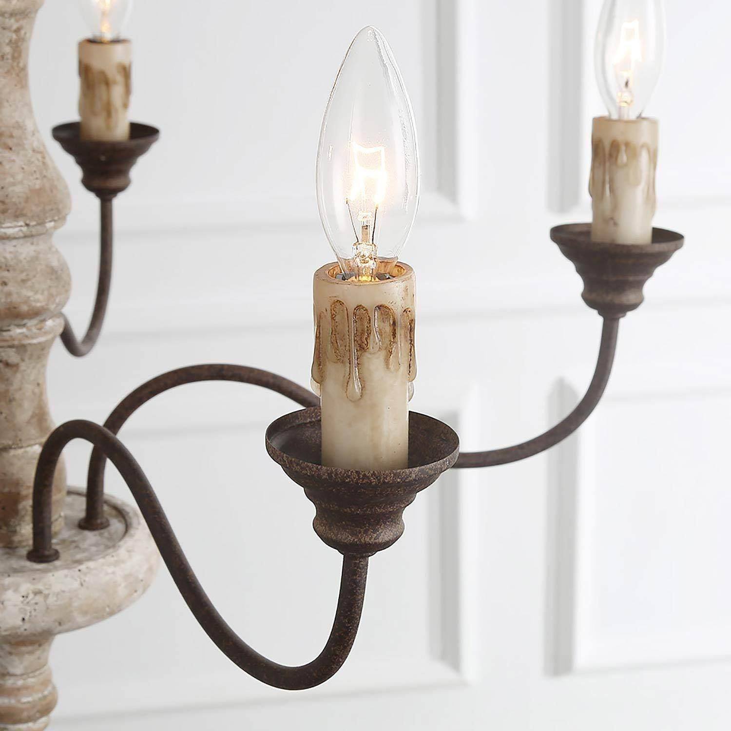 Fljotuvyi Individual Creativity Wood Metal Chandelier - Lamp Copper