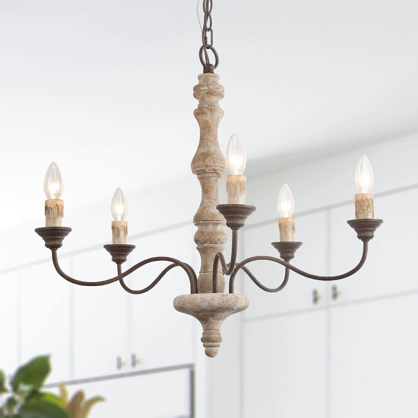 Fljotuvyi Individual Creativity Wood Metal Chandelier - Lamp Copper