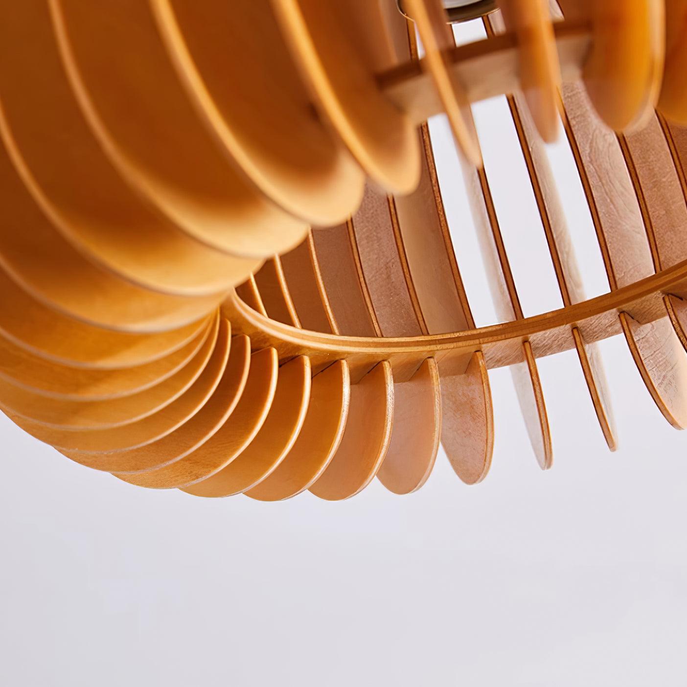 Vividin Plafonnier Pumpkin avec abat-jour et cache en tilleul naturel - Neutralighting