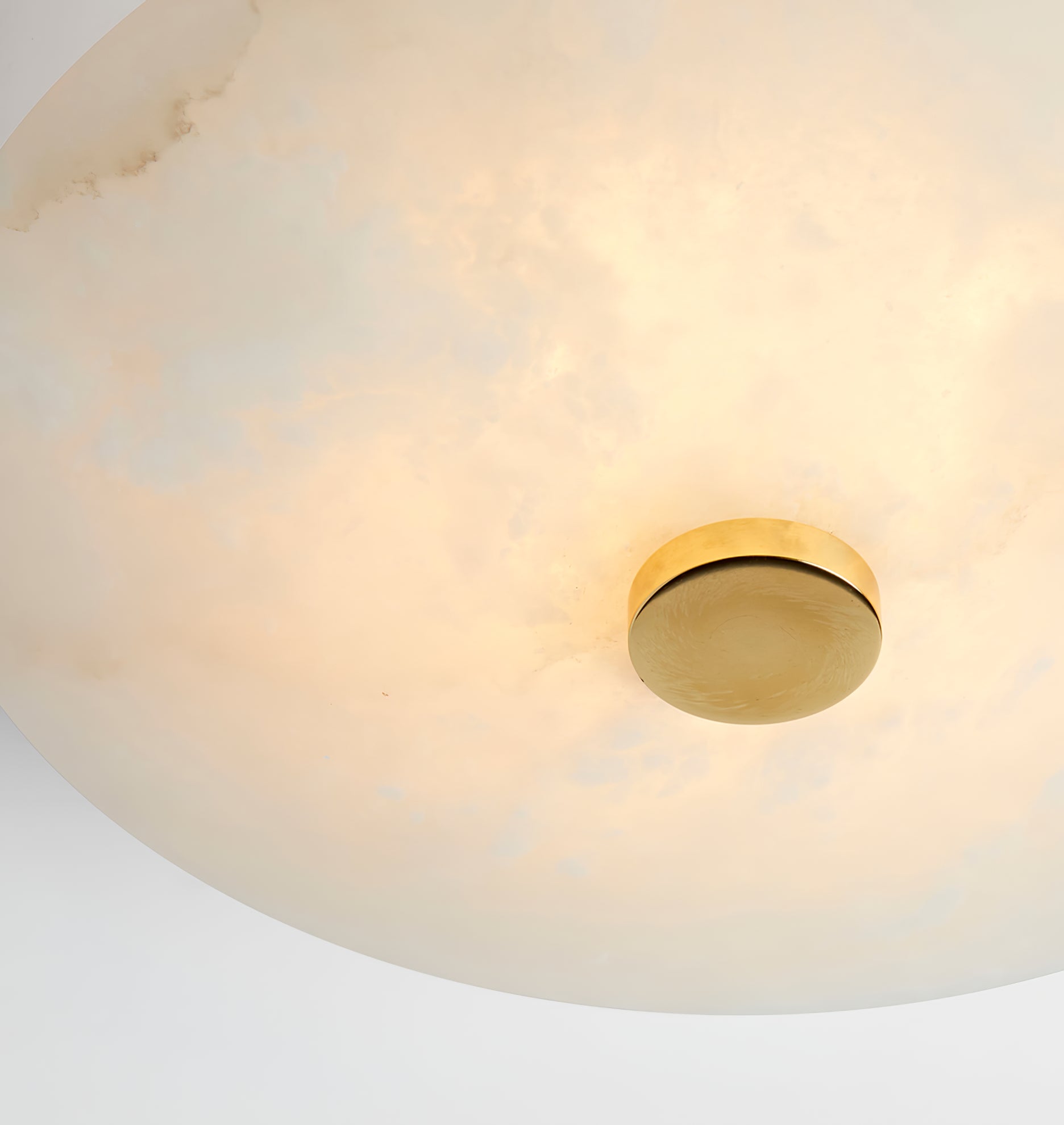 Jarnbruvyn Modern Brass Alabaster Metal Ceiling Lamp - Lamp Copper