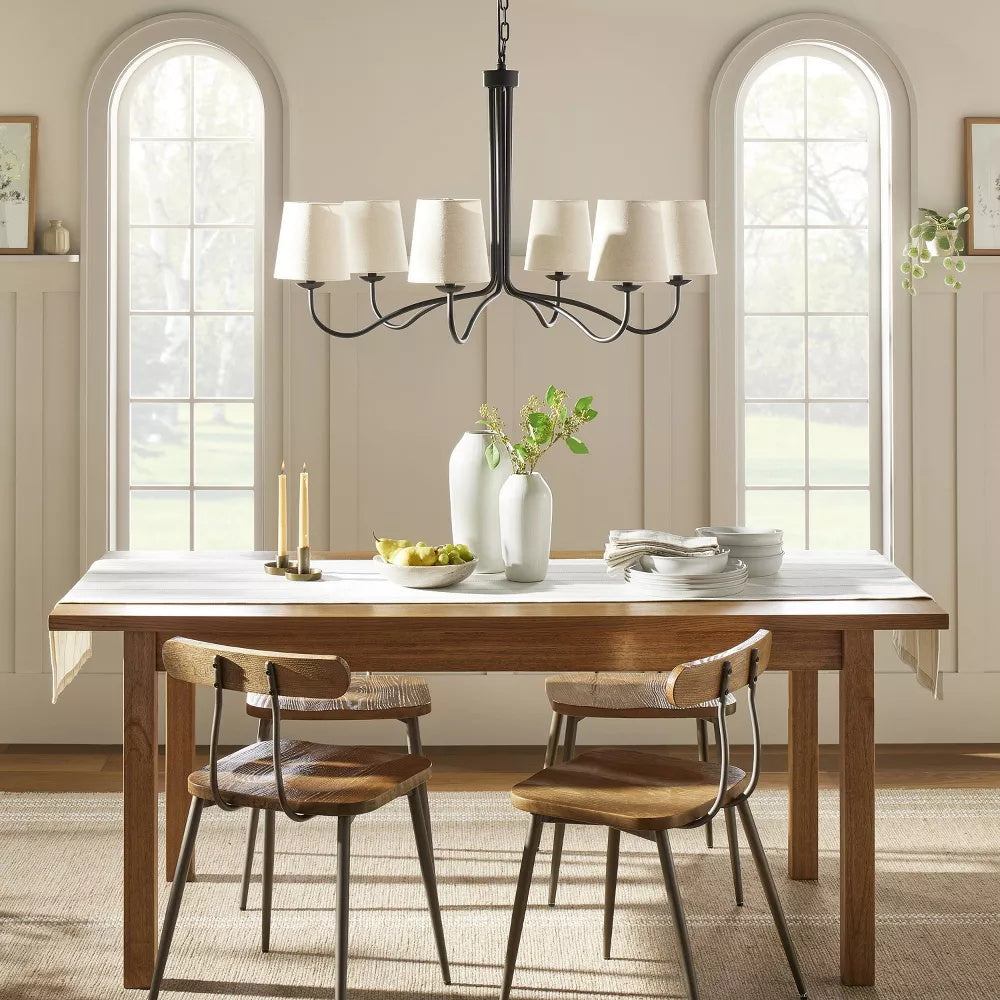 Kvennuvyn Chandelier en Métal et Tissu Moderne Minimaliste - Neutralighting