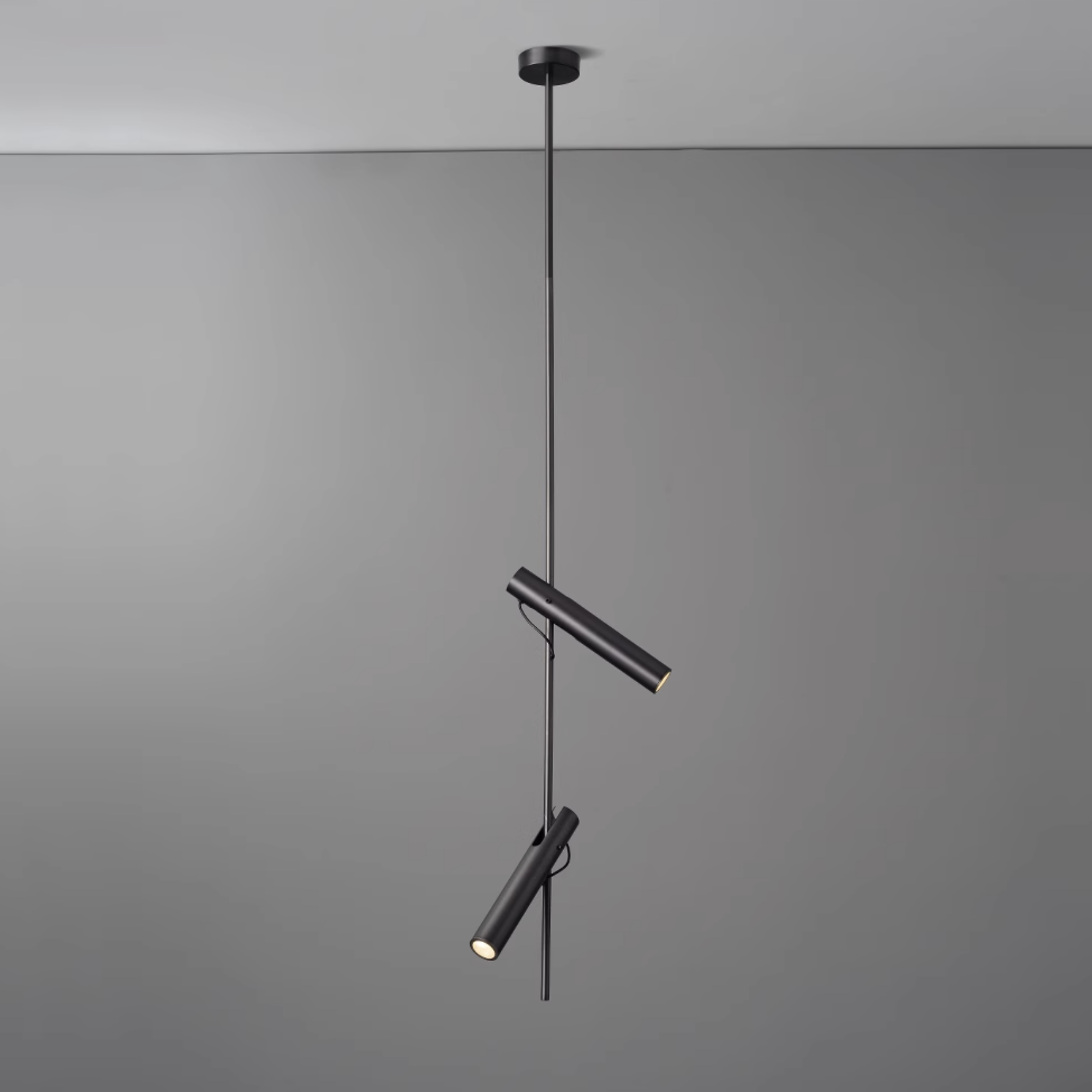 Jarnbruvyi Modern Minimalist Line Metal Pendant Light - Lamp Copper