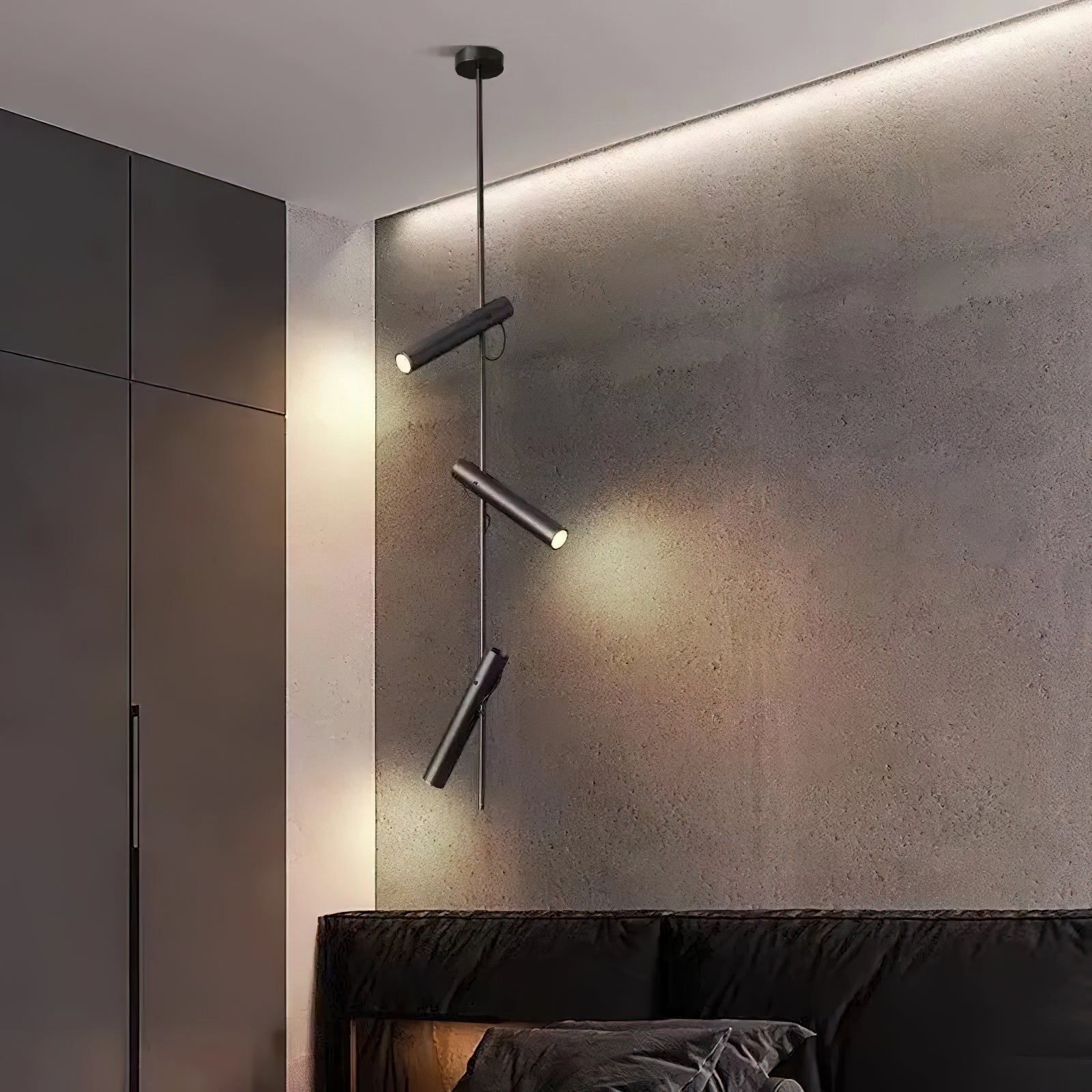 Jarnbruvyi Modern Minimalist Line Metal Pendant Light - Lamp Copper