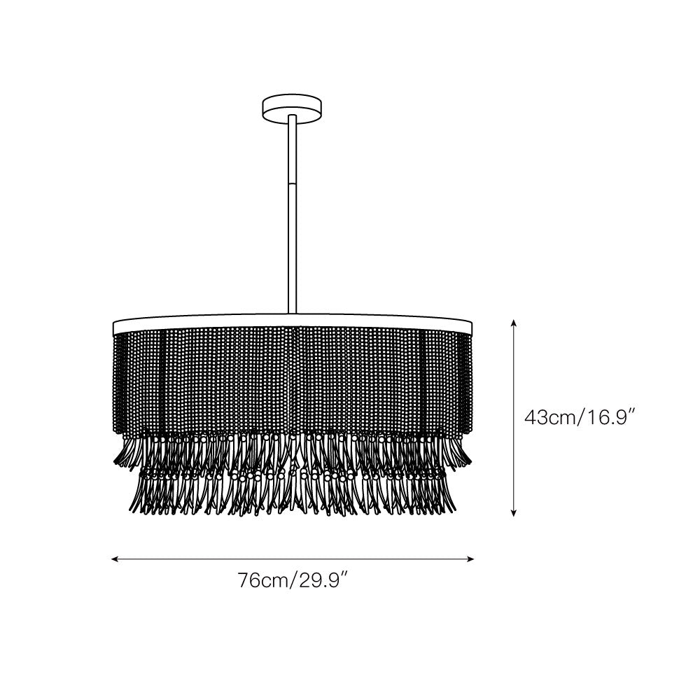 Ljomuvyn Postmodern Luxury Wood Metal Chandelier - Lamp Copper