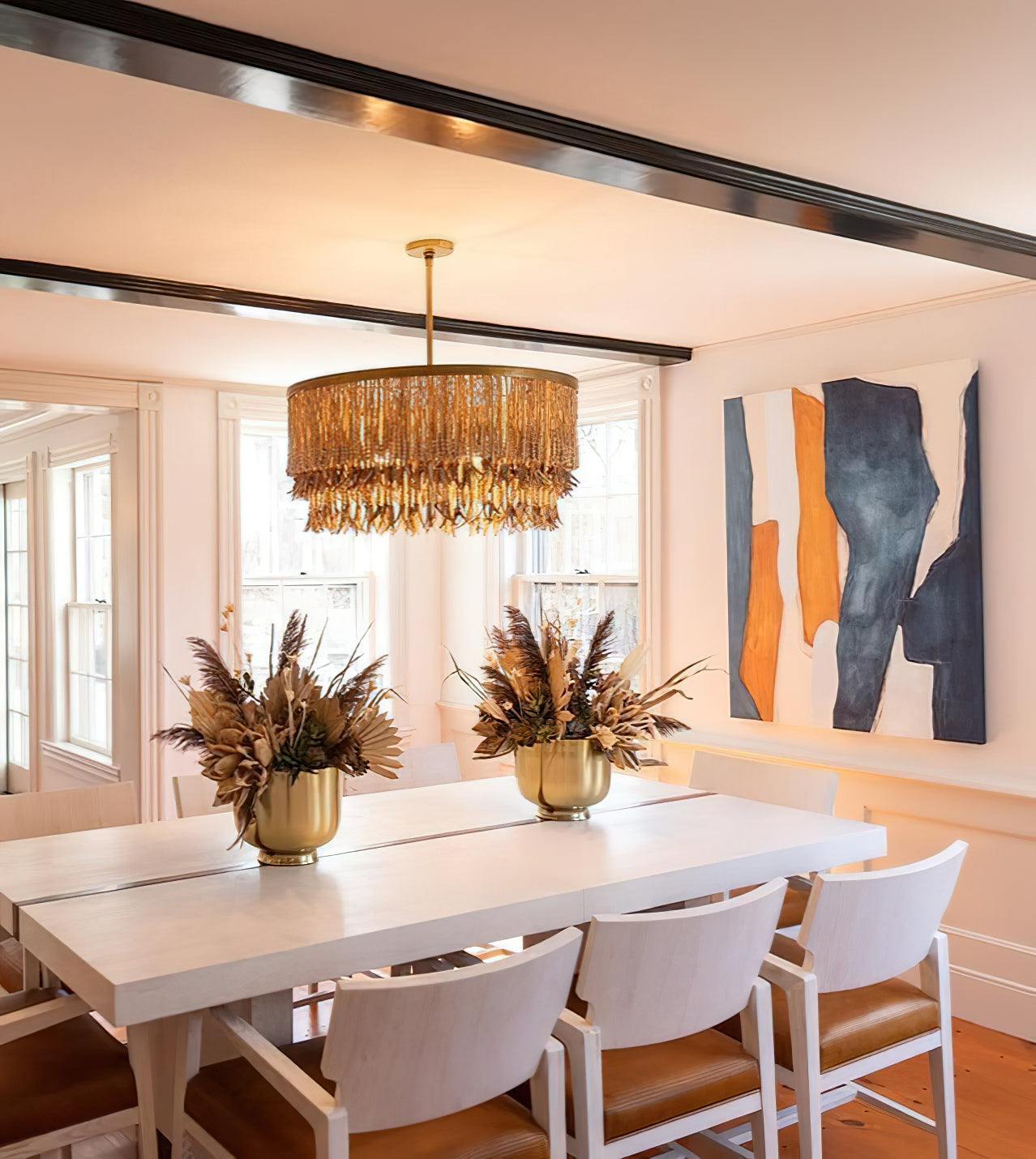 Ljomuvyn Postmodern Luxury Wood Metal Chandelier - Lamp Copper